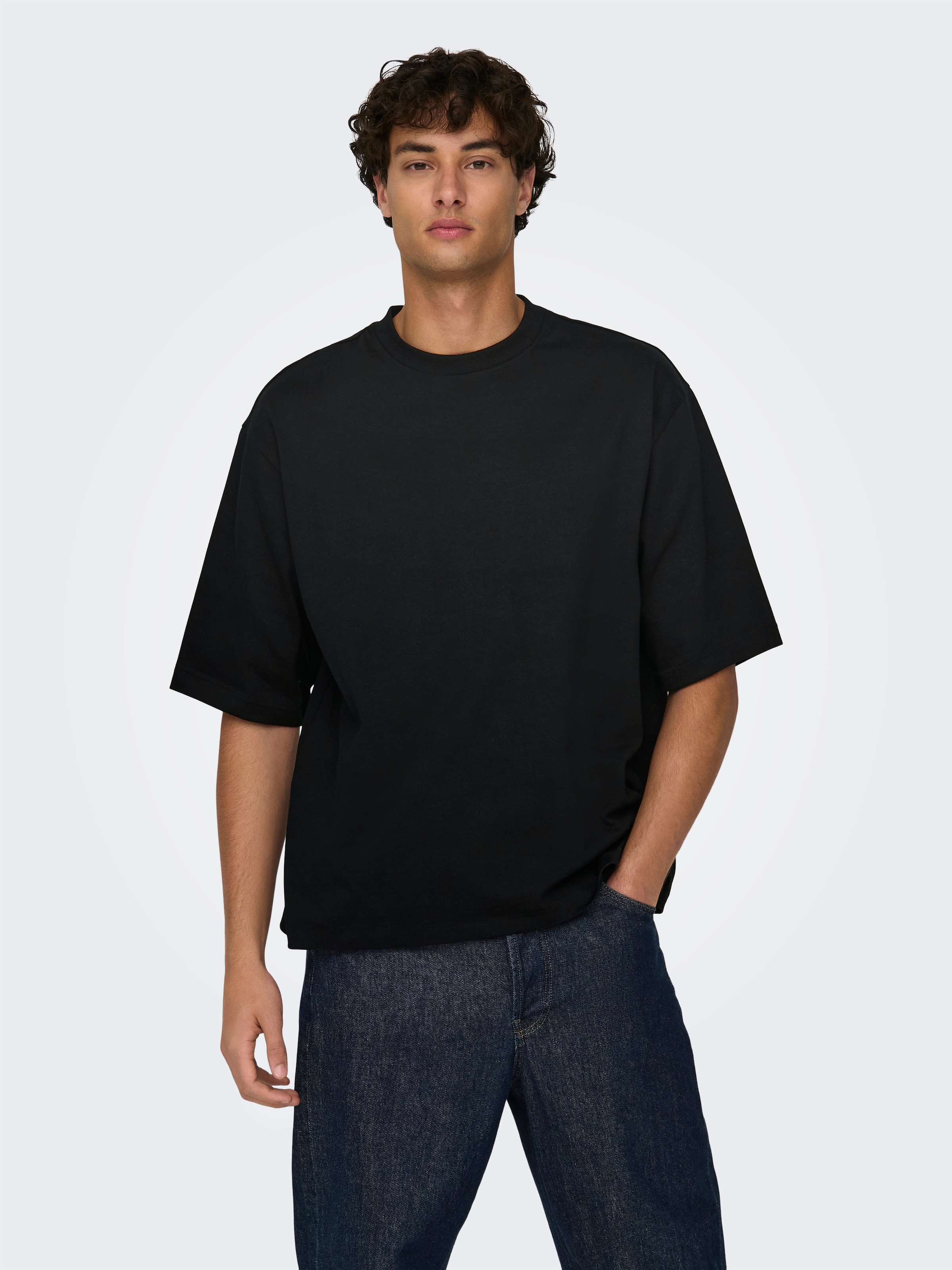 ONLY & SONS Rundhalsshirt »ONSMILLENIUM OVZ SS TEE NOOS«