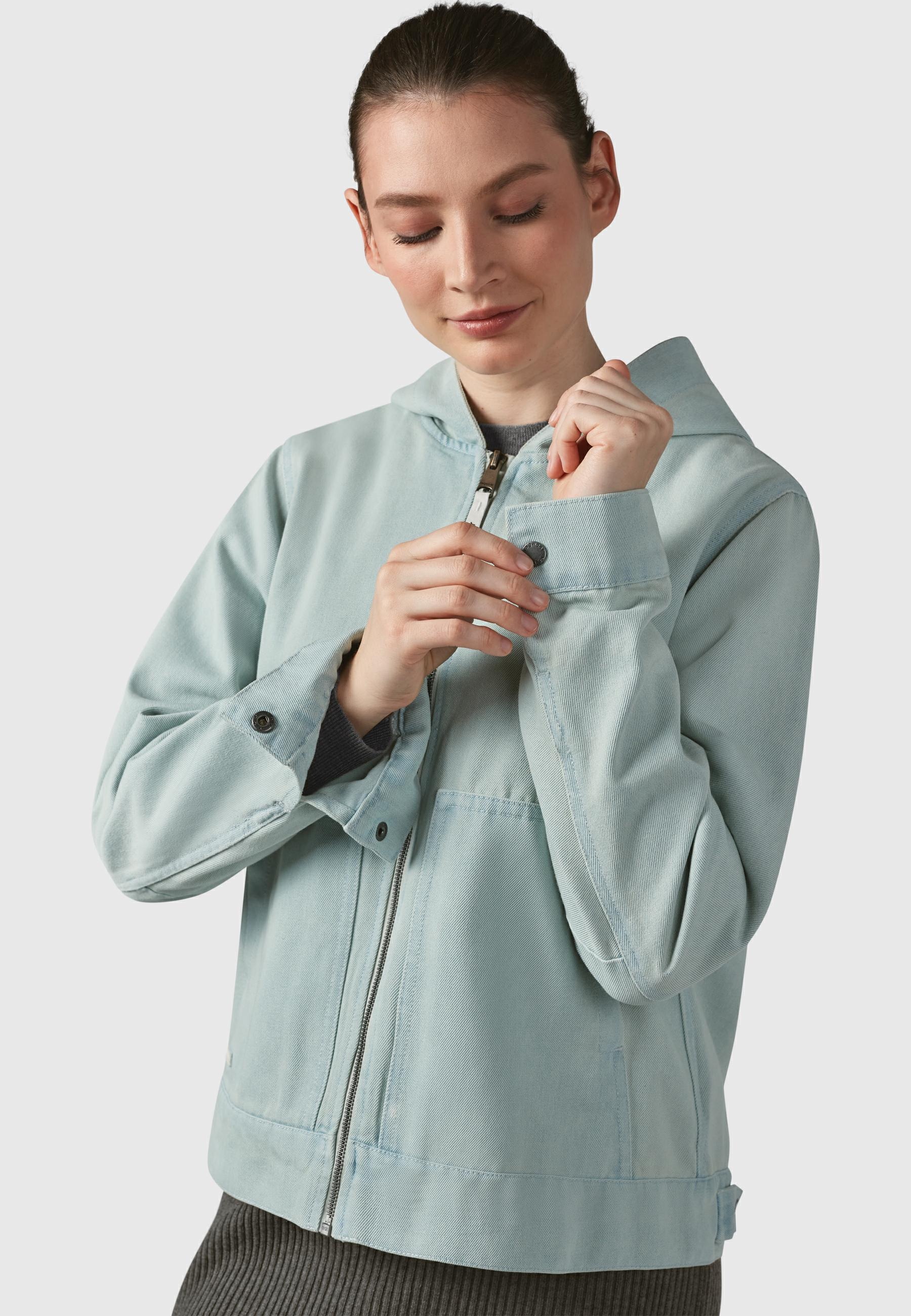 Ragwear Jeansjacke »Lerris Denim«, mit Kapuze, Leichte Übergangsjacke in Denim-Optik mit Kapuze