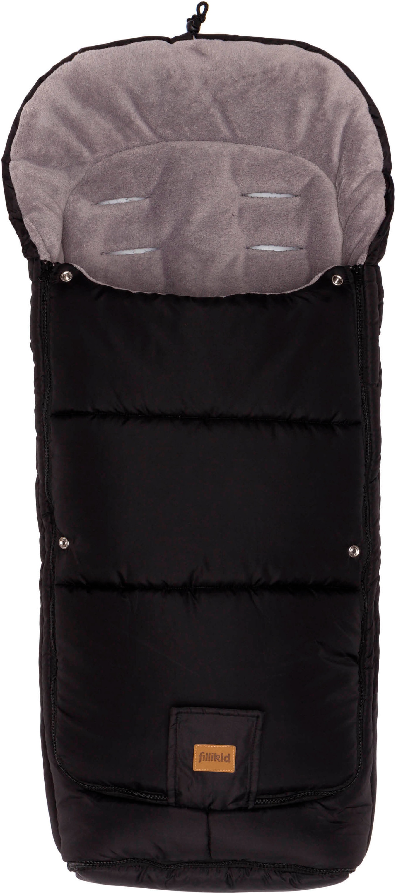 FILLIKID Kinder Fußsack "Peak, Winterfußsack"schwarz, Polyester, Fußsäcke