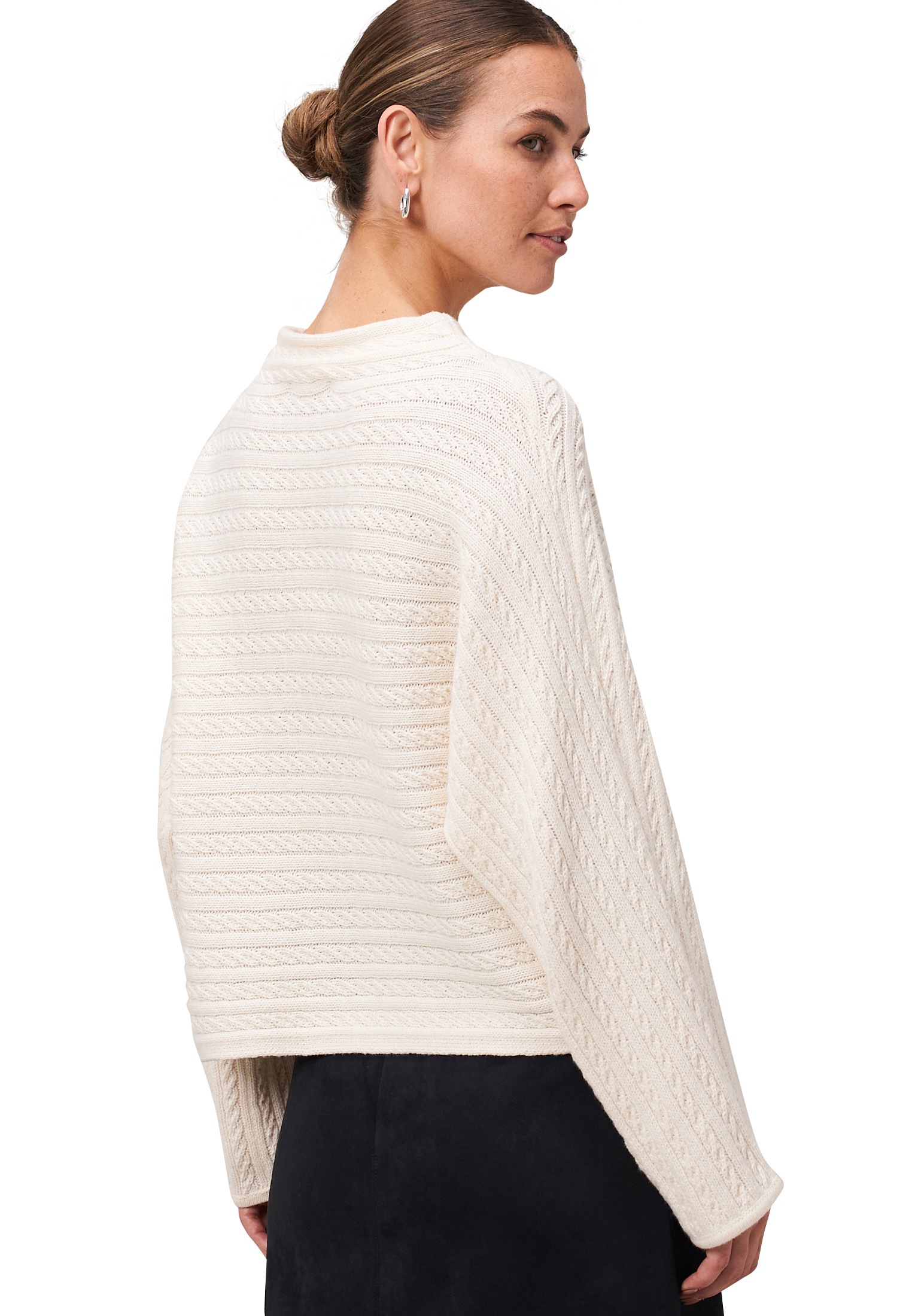 Zero Strickpullover »zero Damen Pullover mit Zopfmuster«, (1 tlg.), Plain/ohne Details