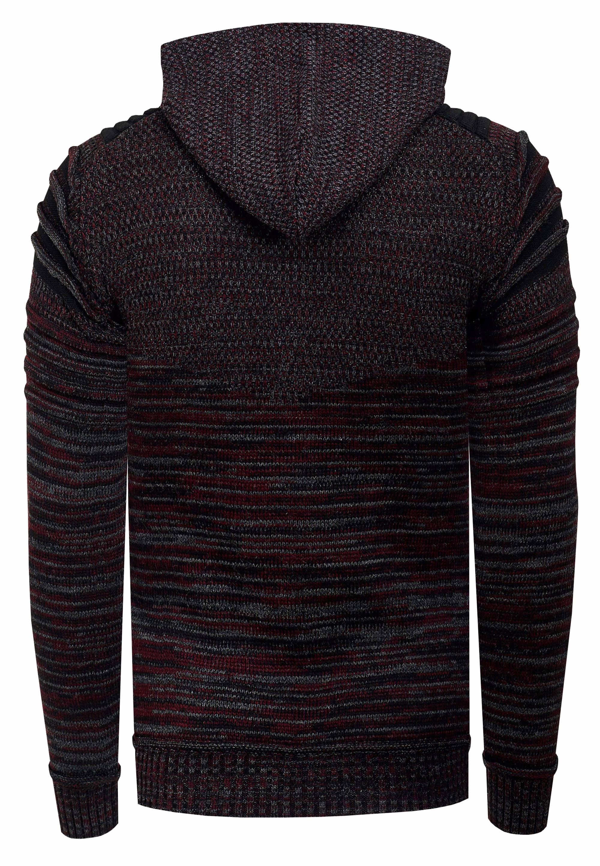 Rusty Neal Kapuzensweatshirt, in modernem Strickdesign