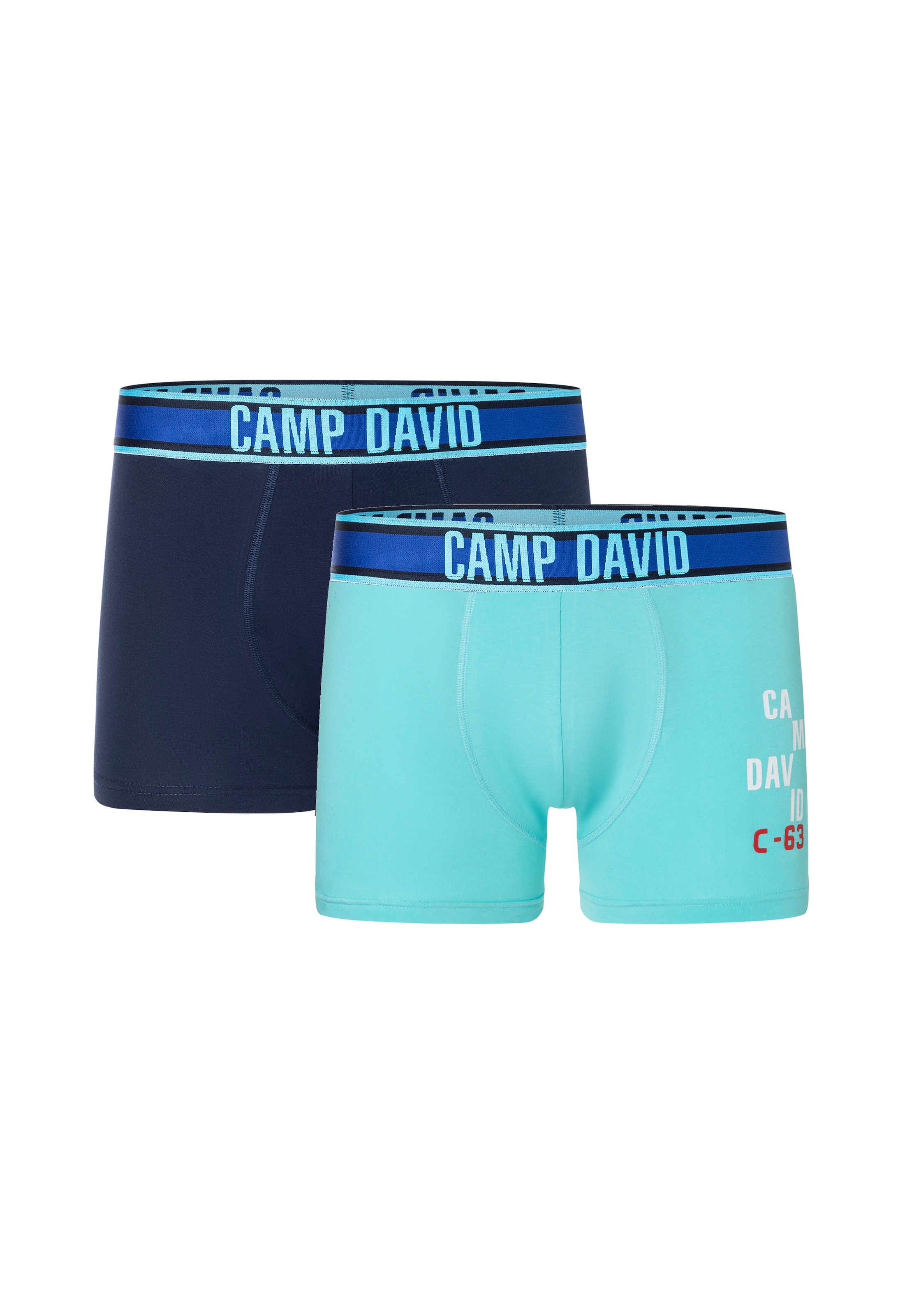 CAMP DAVID Herren Boxershorts "casual", Gr. XLarctic navy, Obermaterial: 95% Baumwolle, 5% Elasthan, Unterhosen, mit elastischem Bund