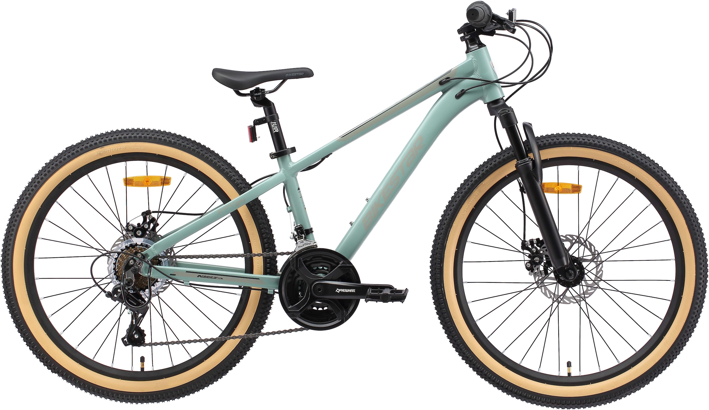 Bikestar Jugendfahrrad, 21 Gang, Shimano, RD-TY21 Schaltwerk, Kettenschaltung