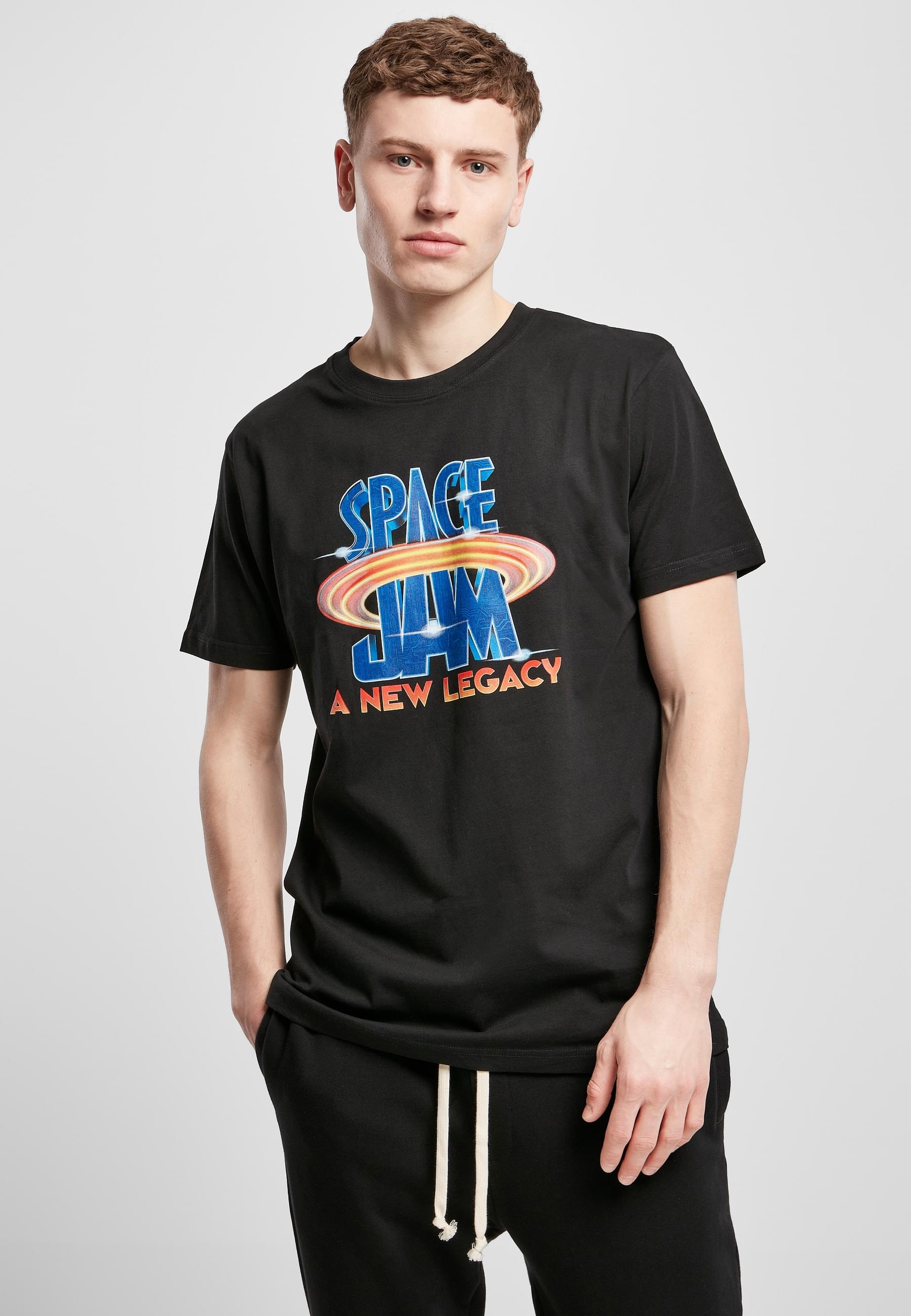 MisterTee Kurzarmshirt »MisterTee Herren Space Jam Logo Tee«, (1 tlg.)