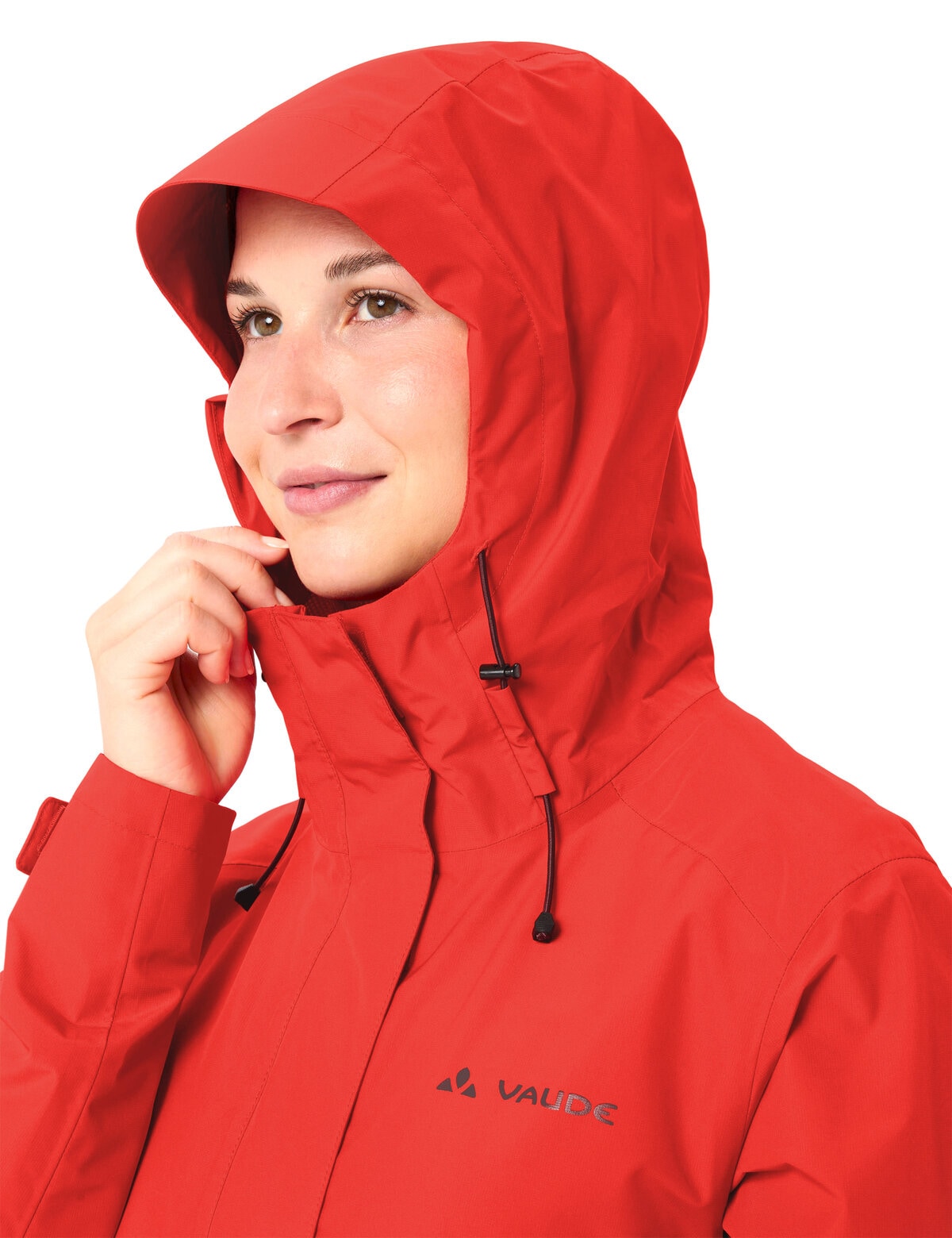 VAUDE Regenjacke »WOMEN'S STRATHCONA JACKET« mit Kapuze mit Kapuze mit Kordelzug, wasserdicht, winddicht, atmungsaktiv