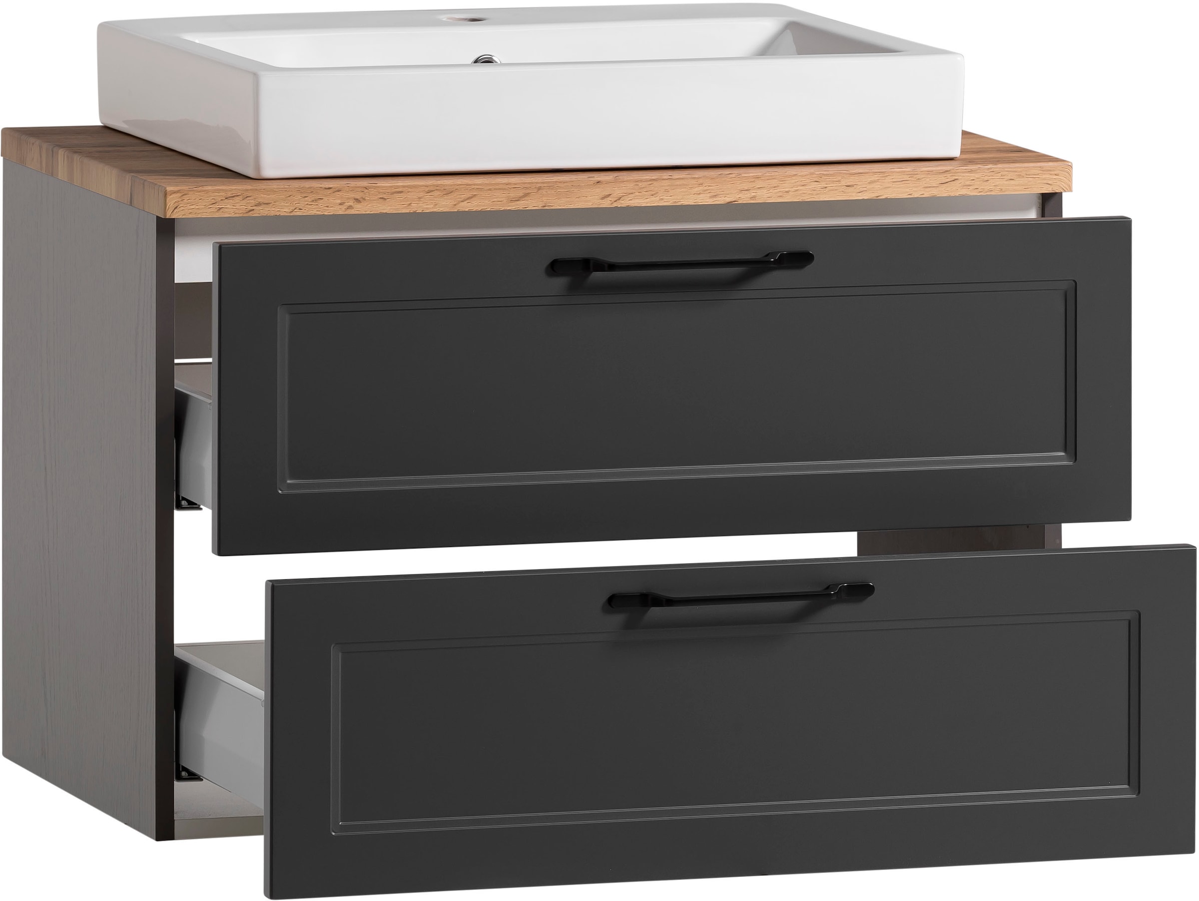 welltime Badmöbel-Set »Lana«, (Komplett-Set, 2 St.), Badezimmer-Set, 2-teilig, inkl. Waschbecken, 80 cm breit