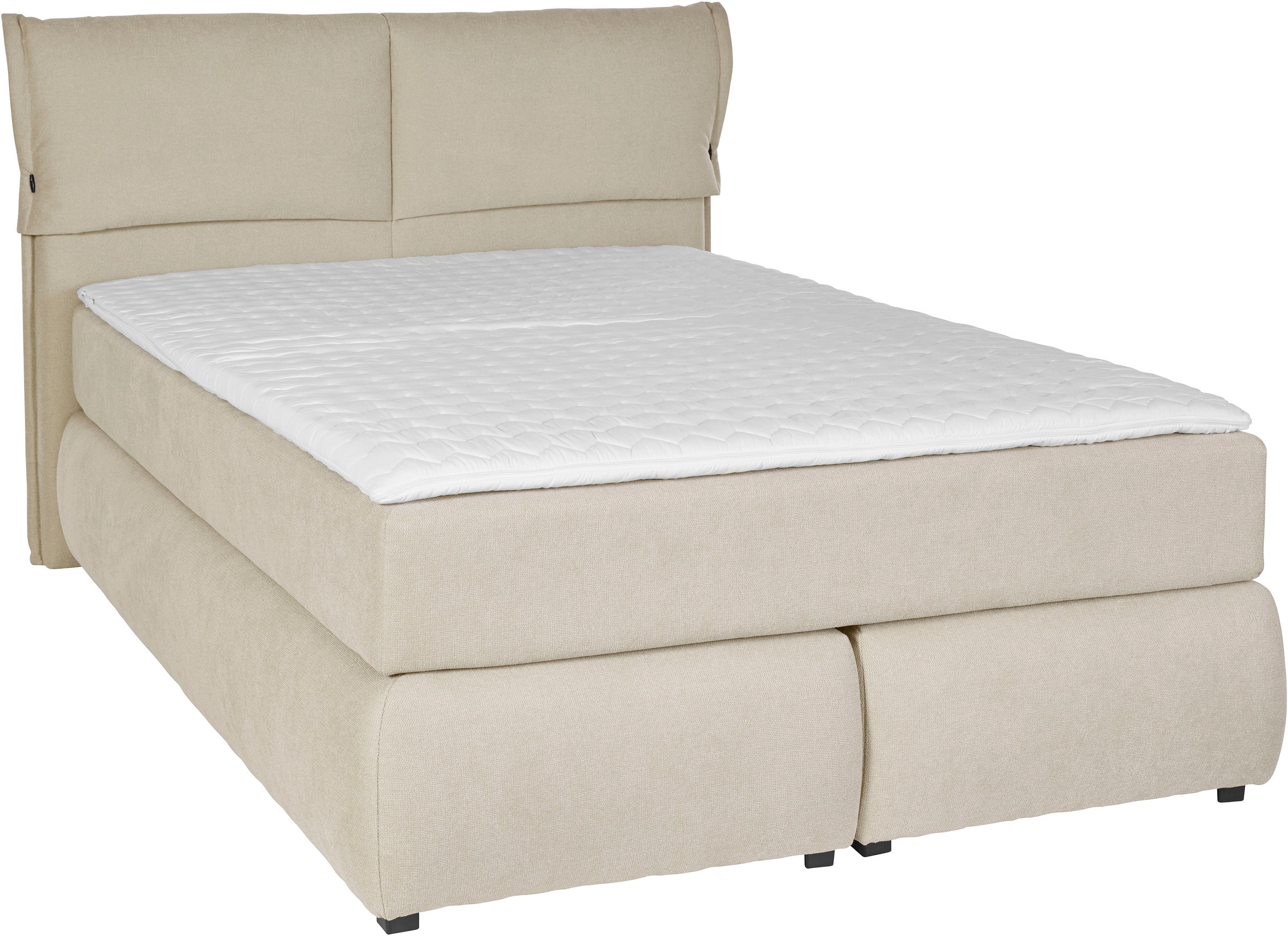 andas Boxspringbett »Jenson«, in 4 Farben, 4 Breiten, 3 Matratzenarten in 2 Härtegraden, Topper
