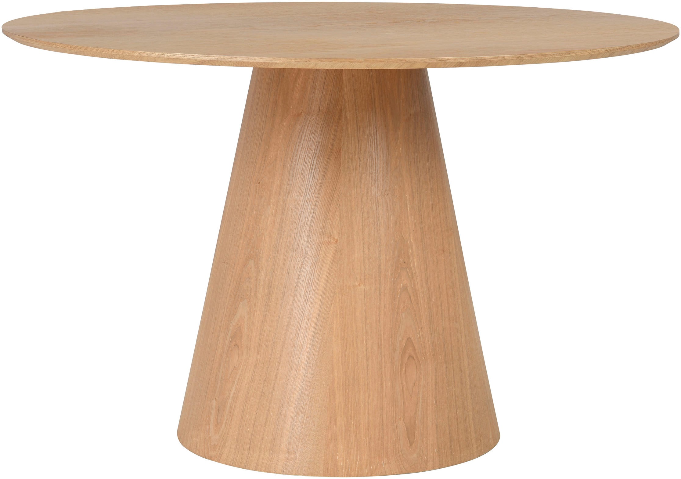 byLIVING Esstisch »Rond«, mit Echtholz-Furnier Eiche natur,rund, Durchmesser 120 cm