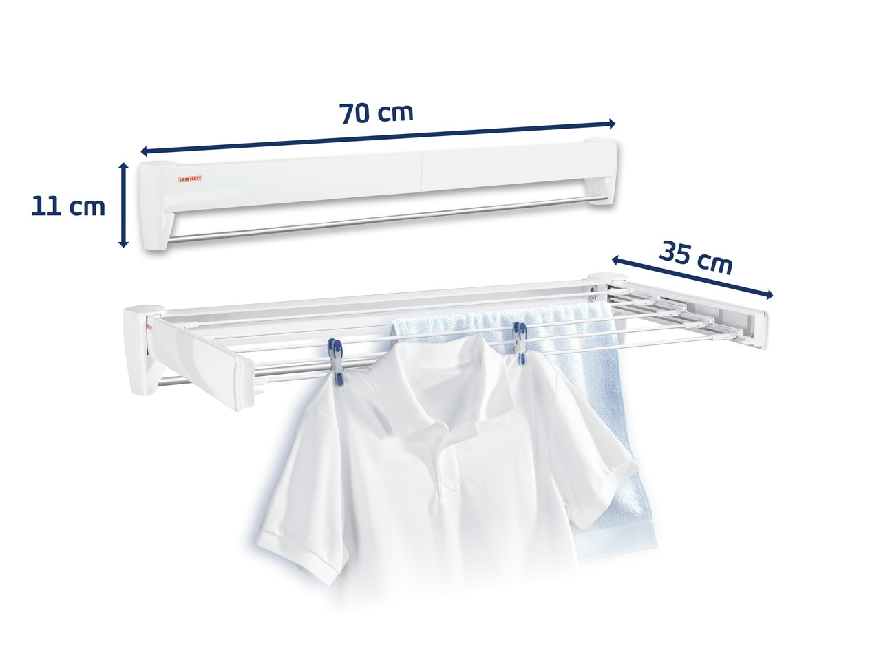 Leifheit Wandwäschetrockner »Telegant Plus 36 Protect Plus« Trockenlänge: ca. 3,6 m