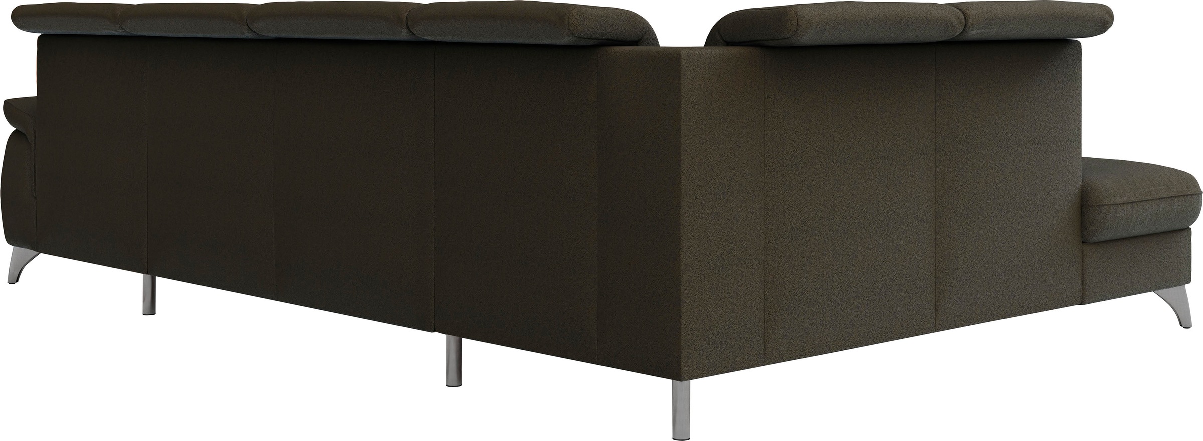 Wohnlandschaft SIT & MORE "Astoria U-Form", grün (olive), B:327cm H:91cm T:225cm, 100% Polyester, Sofas, Wohnlandschaft, wahlweise mit motorischer Relaxfunktion 6