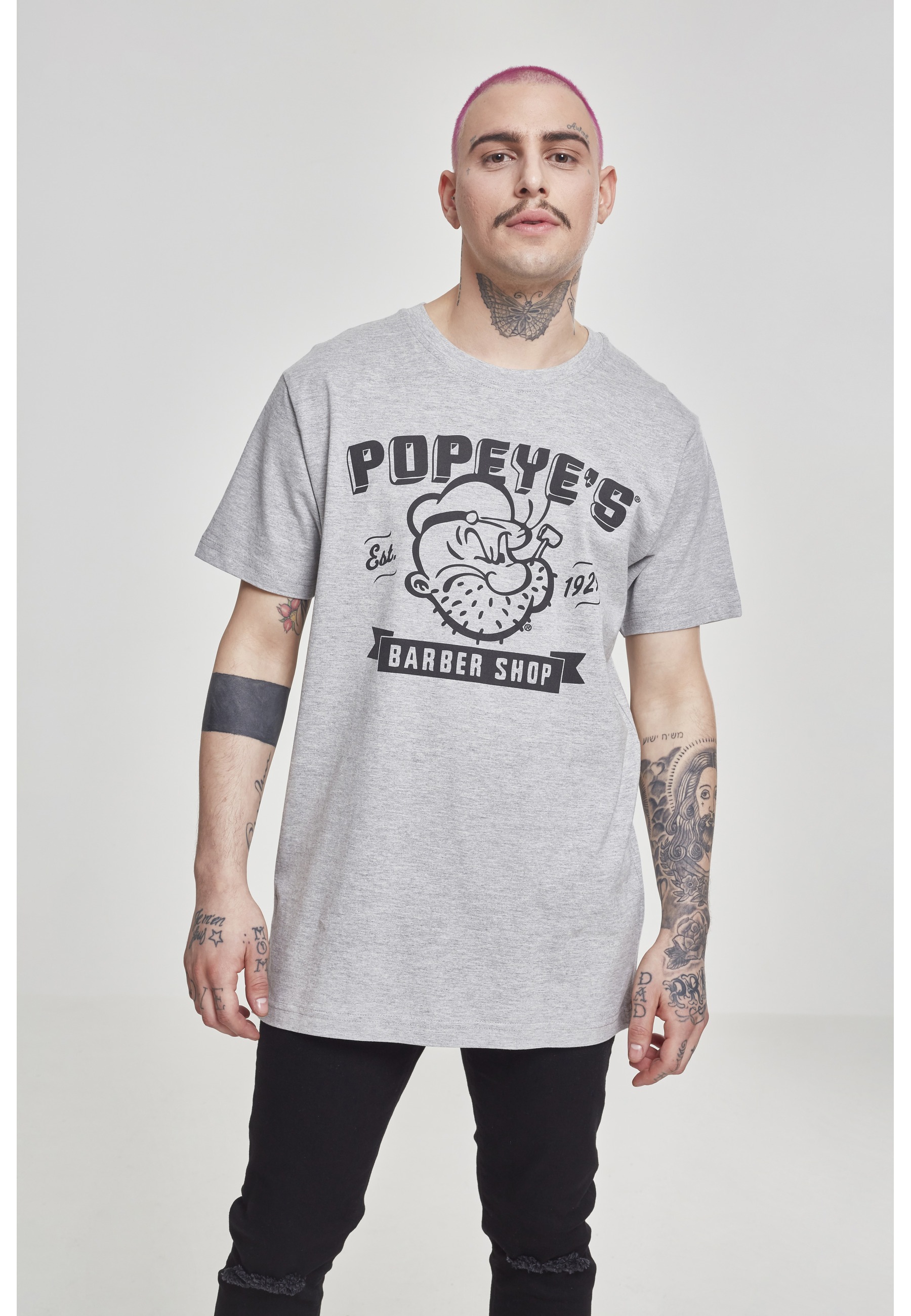 Merchcode T-Shirt »Merchcode Herren Popeye Barber Shop Tee« 1