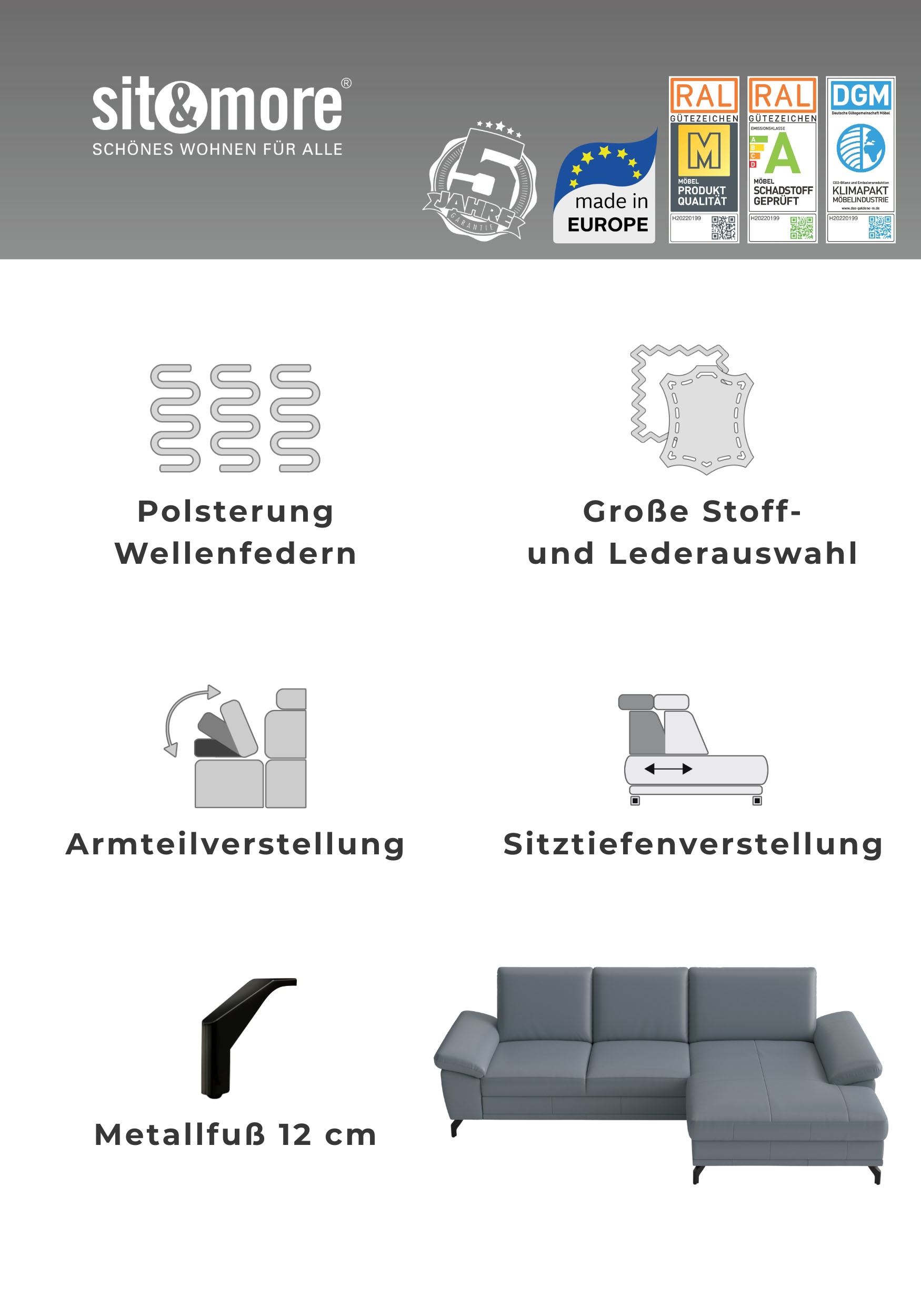 sit&more Sofakissen »Chelsea, 60 cm, Leder« zur Auswahl Sets mit 2 oder 3 Stück