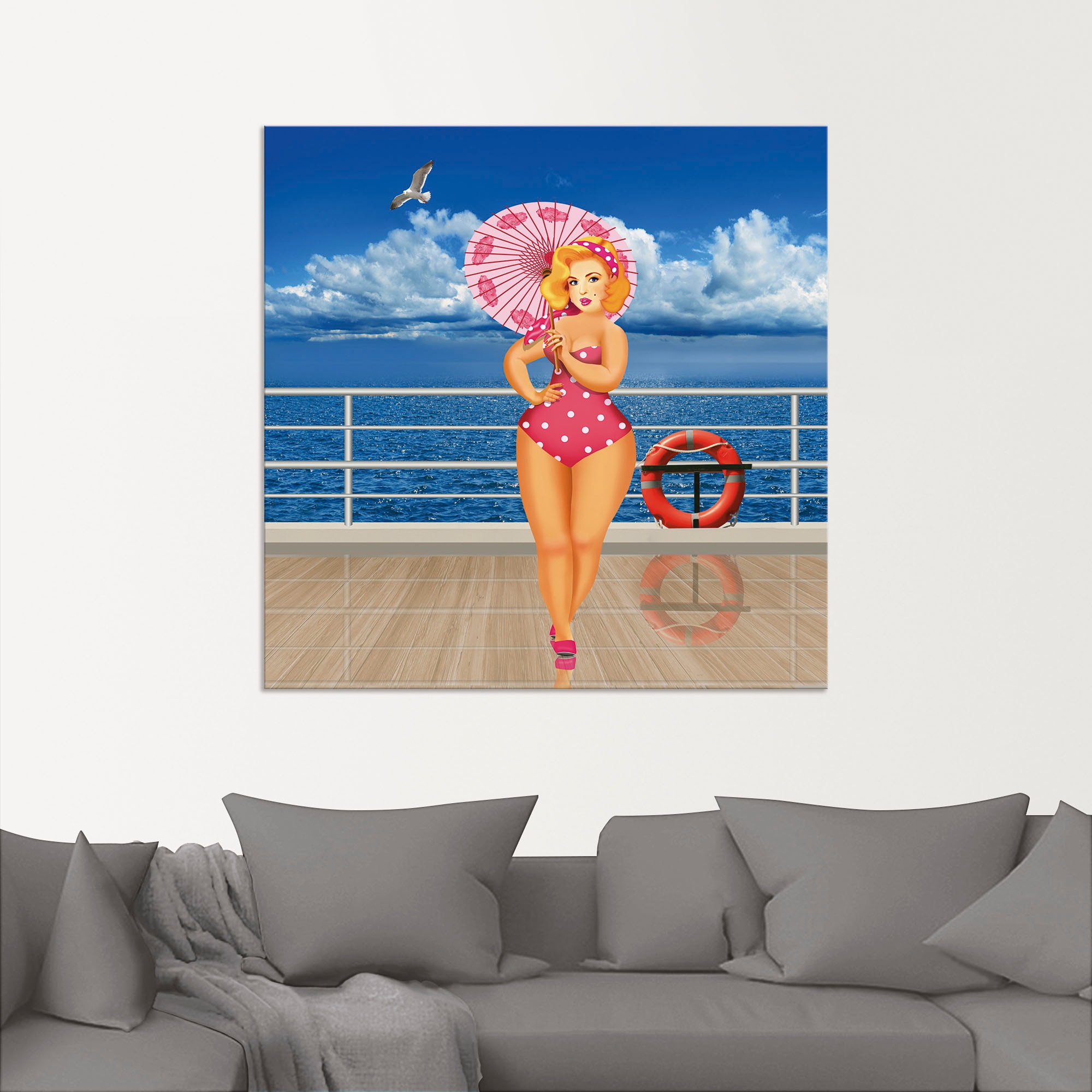 Artland Wandbild »Pin-Up Girl«, Bilder von Frauen, (1 St.), als Alubild,  Leinwandbild, Wandaufkleber oder Poster in versch. Größen bestellen | BAUR
