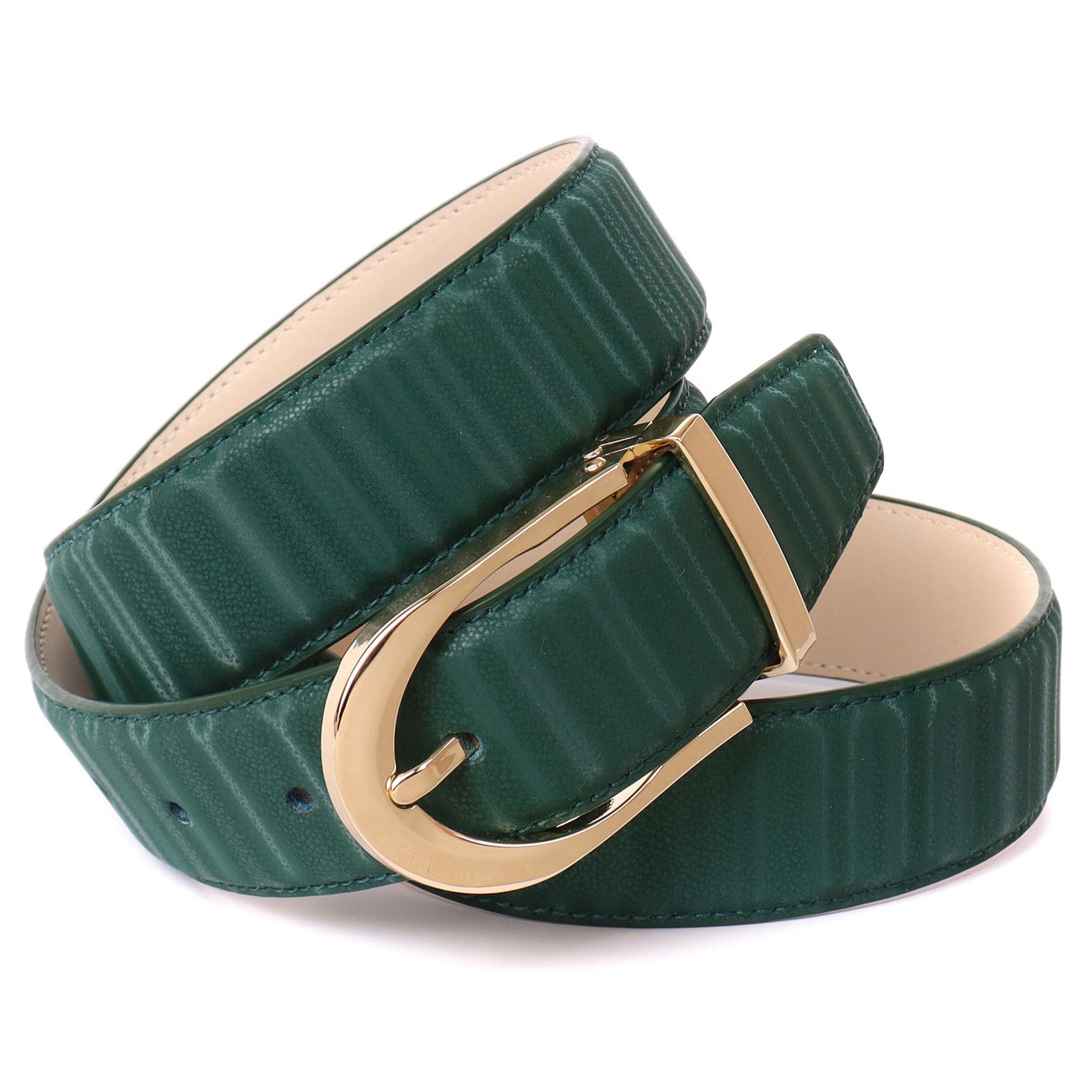 Crown Schließe online ovaler Anthoni | glänzender kaufen Ledergürtel, BAUR mit