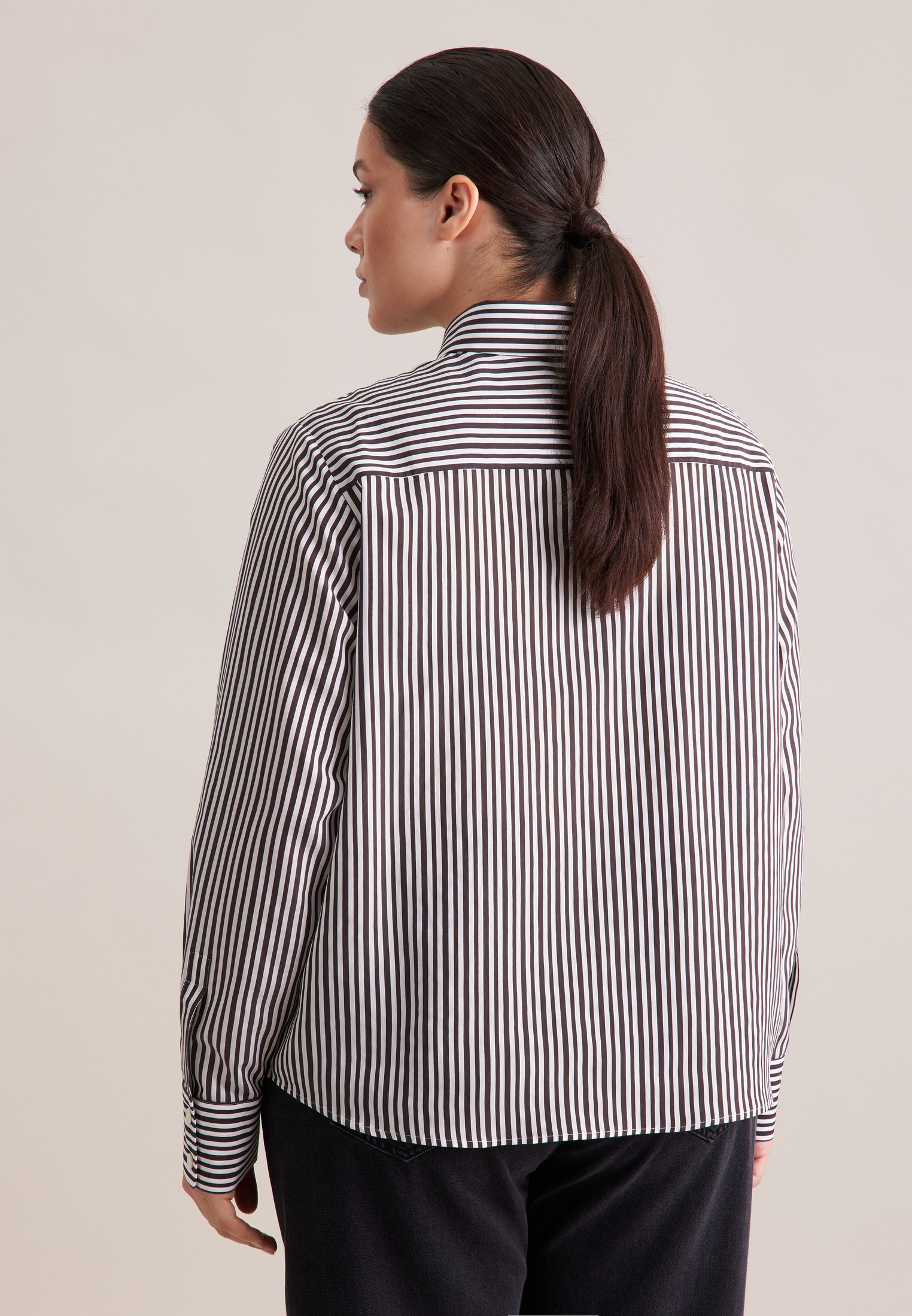 seidensticker Klassische Bluse "Schwarze Rose" 1/1 Gestreift günstig online kaufen