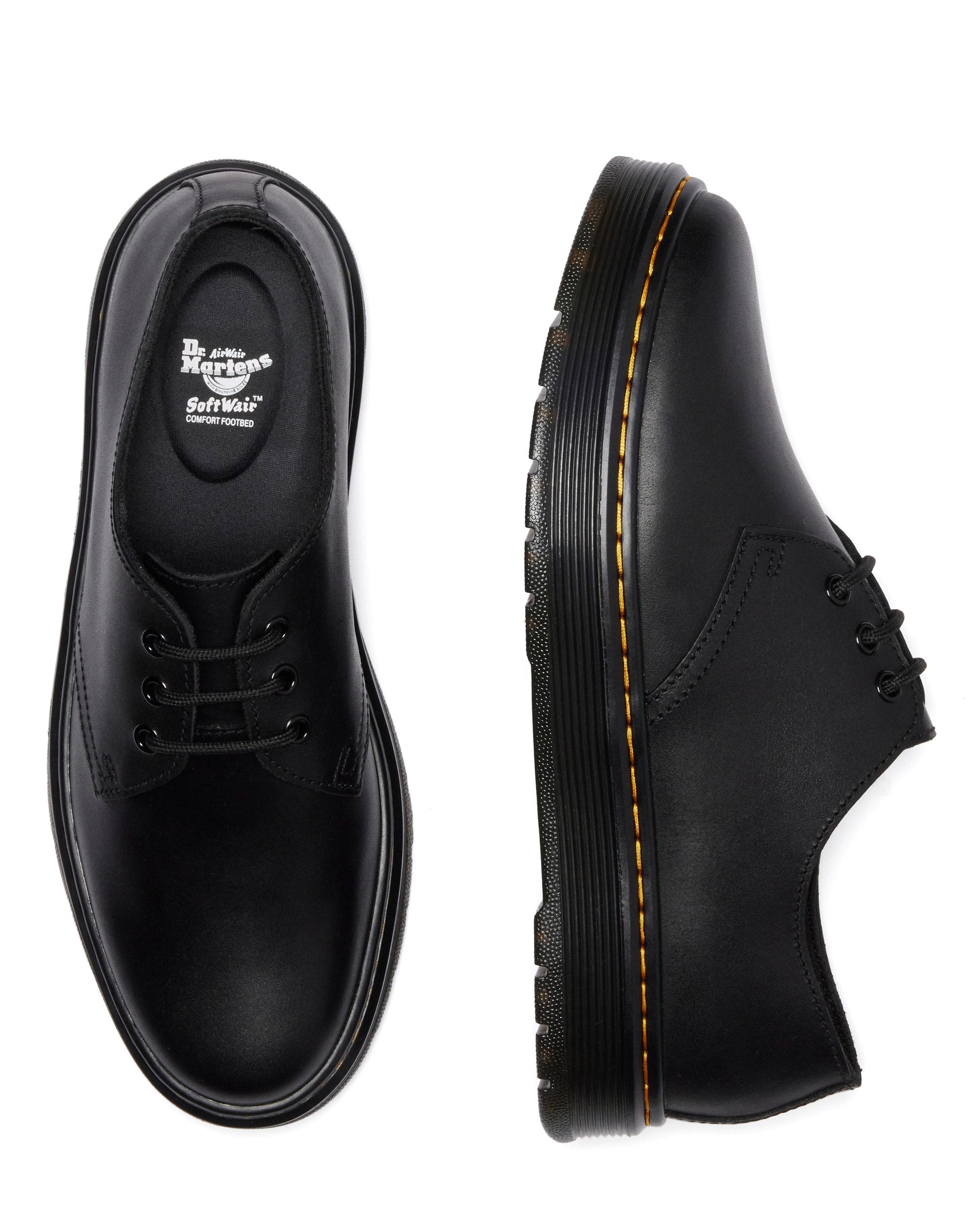 DR. MARTENS Schnürschuh »BROOKLINE LO LEDER SCHUHE«, Freizeitschuh, Halbschuh, mit Luftkammern Laufsohle