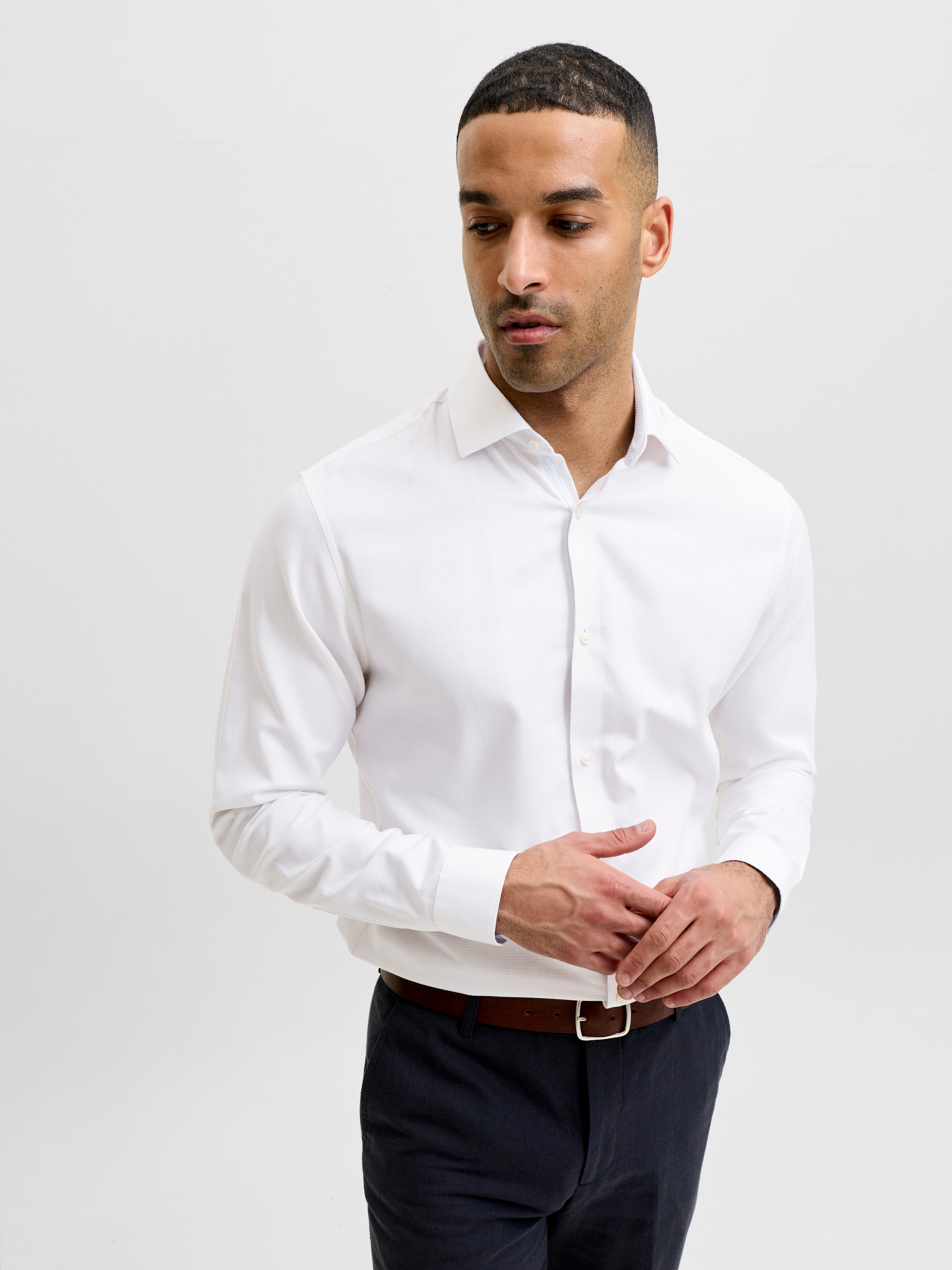 Jack & Jones Langarmhemd »JPRBLAPARKER DETAIL L/S SHIRT SN« Baumwolle, slim fit