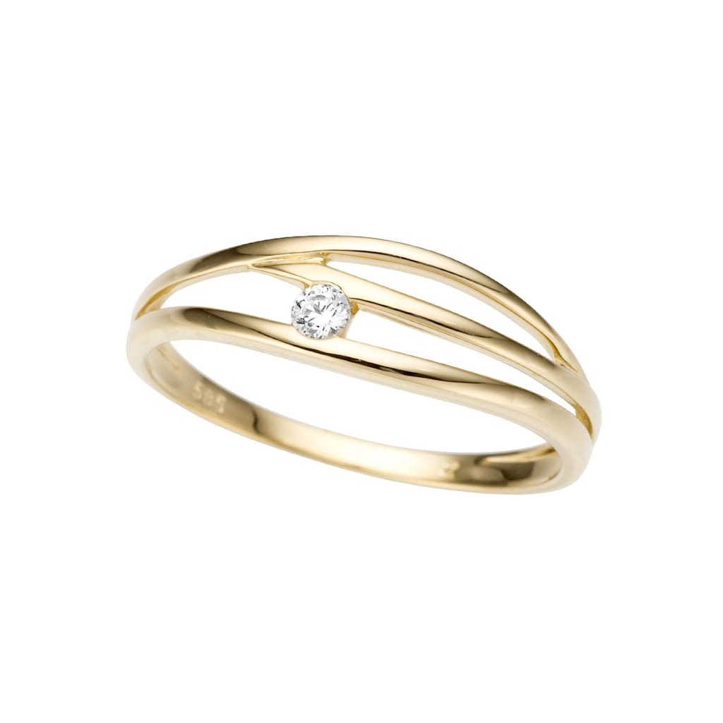 Firetti Goldring »Schmuck Geschenk Gold 333 Damenring Goldring«, mit Zirkonia (synth.)