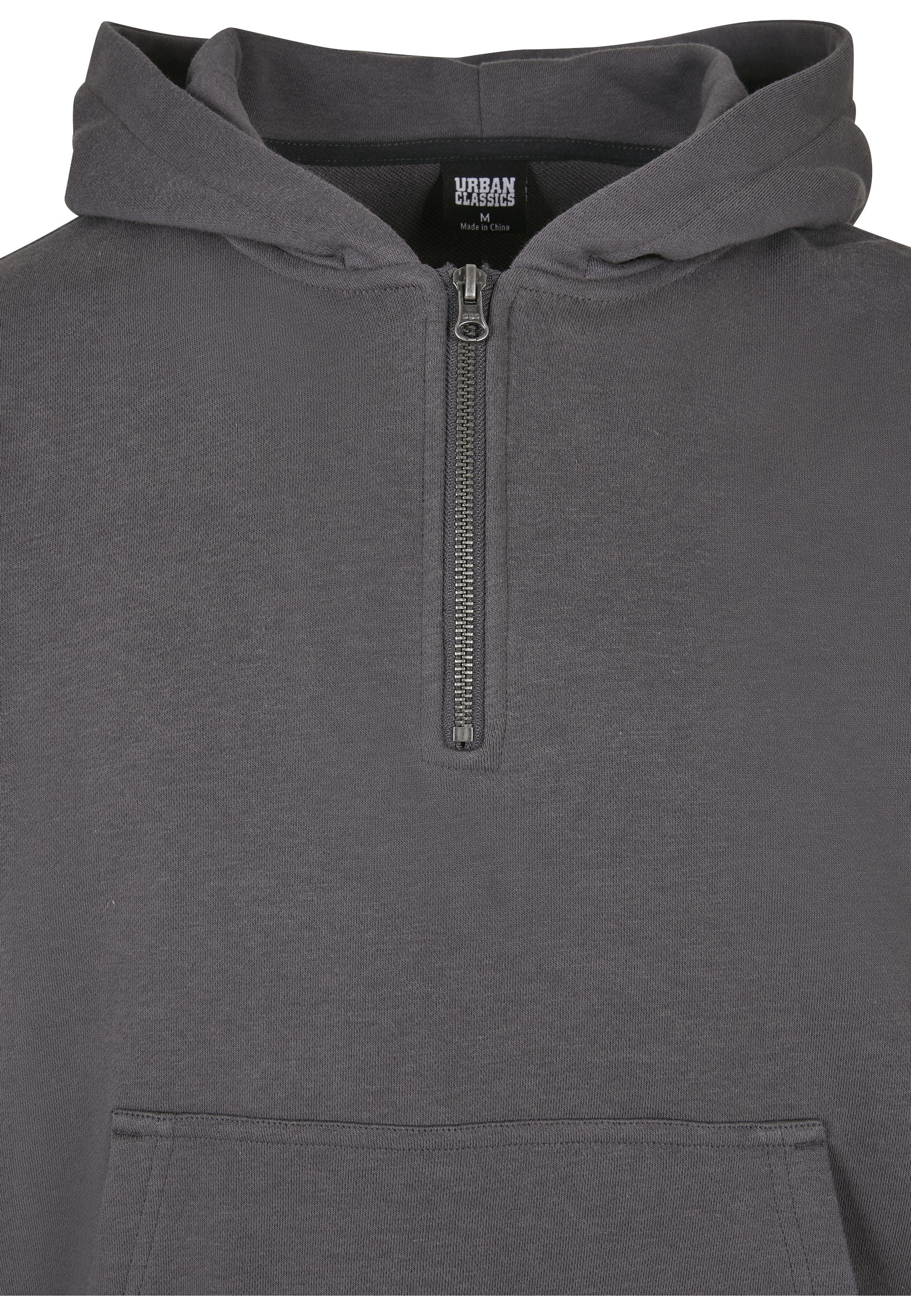 URBAN CLASSICS Kapuzenpullover »Urban Classics Herren Boxy Zip Hoody« 1 Stk.
