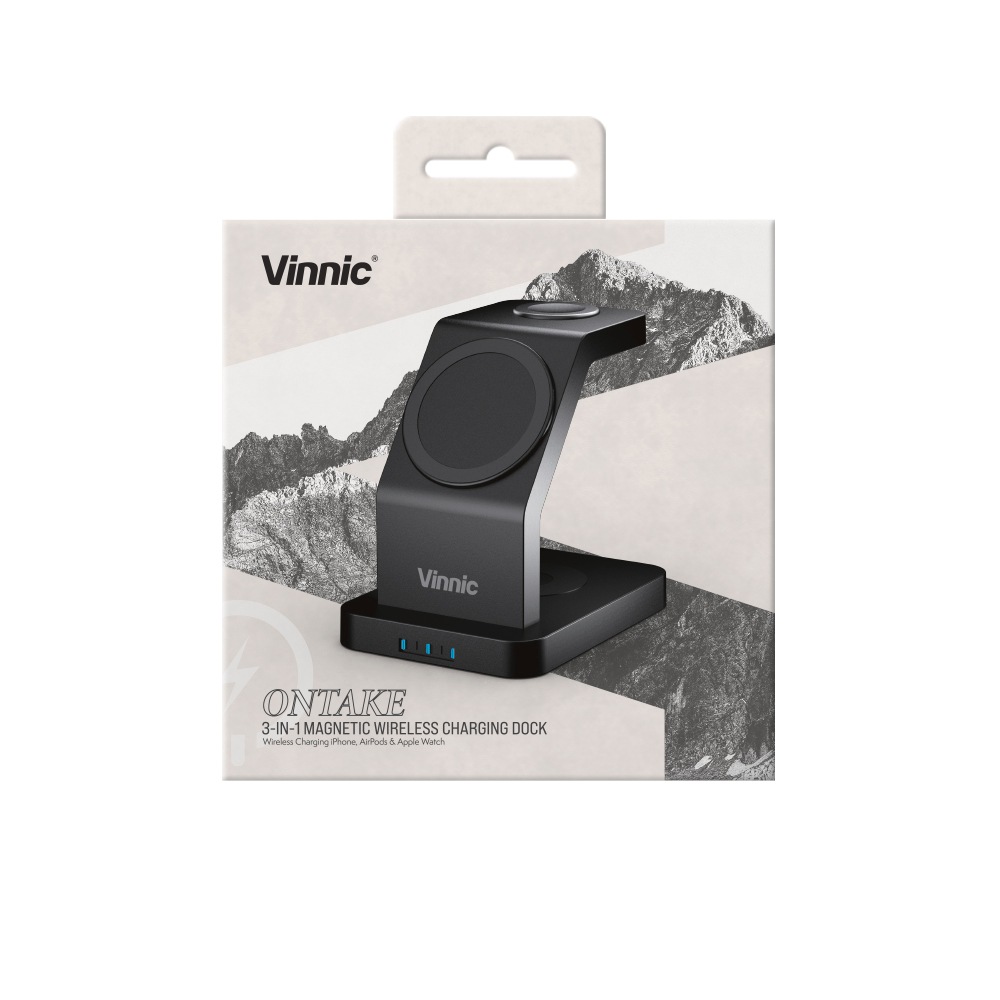 Vinnic Wireless Charger »ONTAKE 3-in-1 Magnetic Wireless Charging Dock«