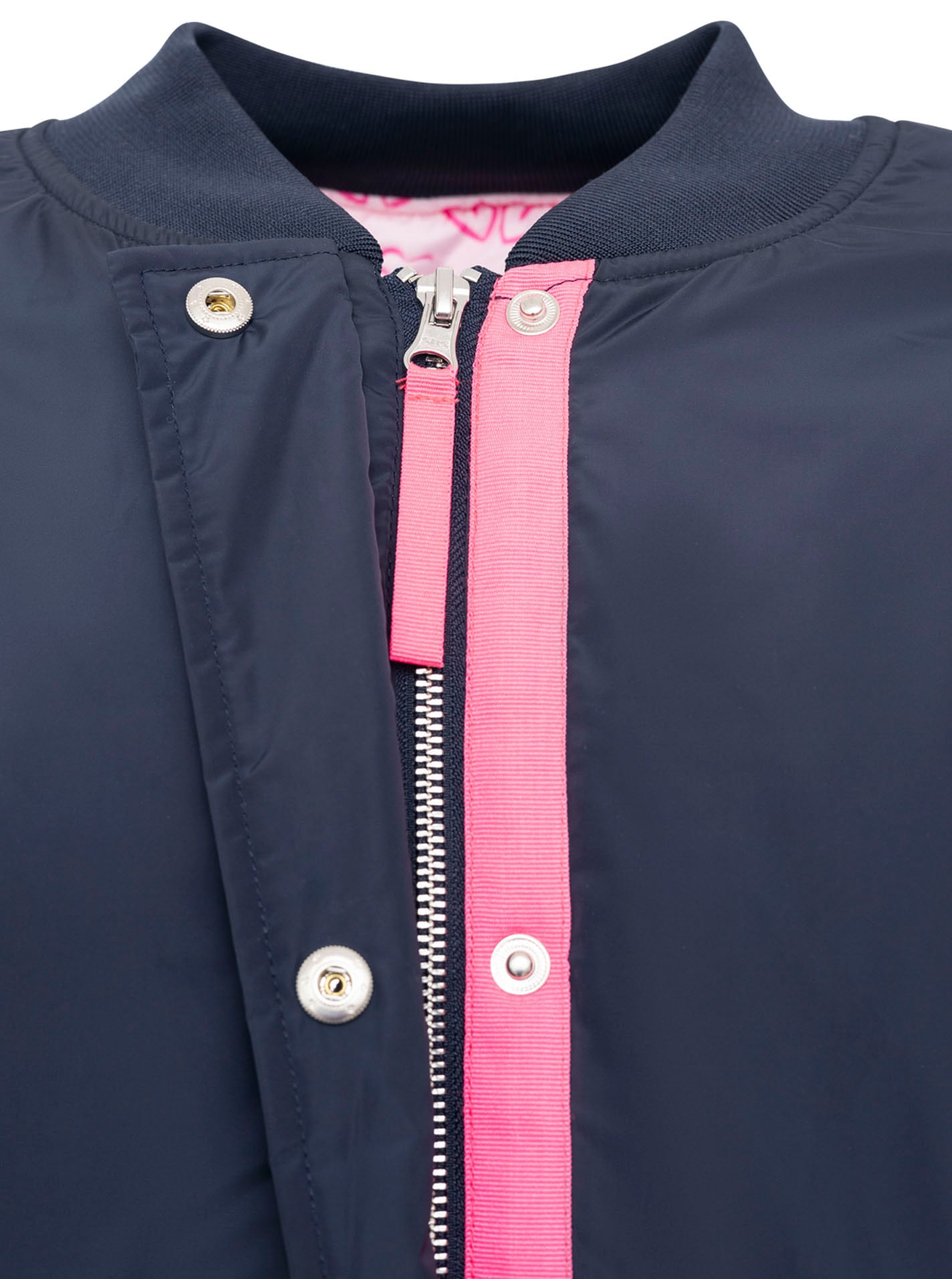 Zwillingsherz Bomberjacke »"Happy"« ohne Kapuze verdeckter Reißveschluss, Taschen