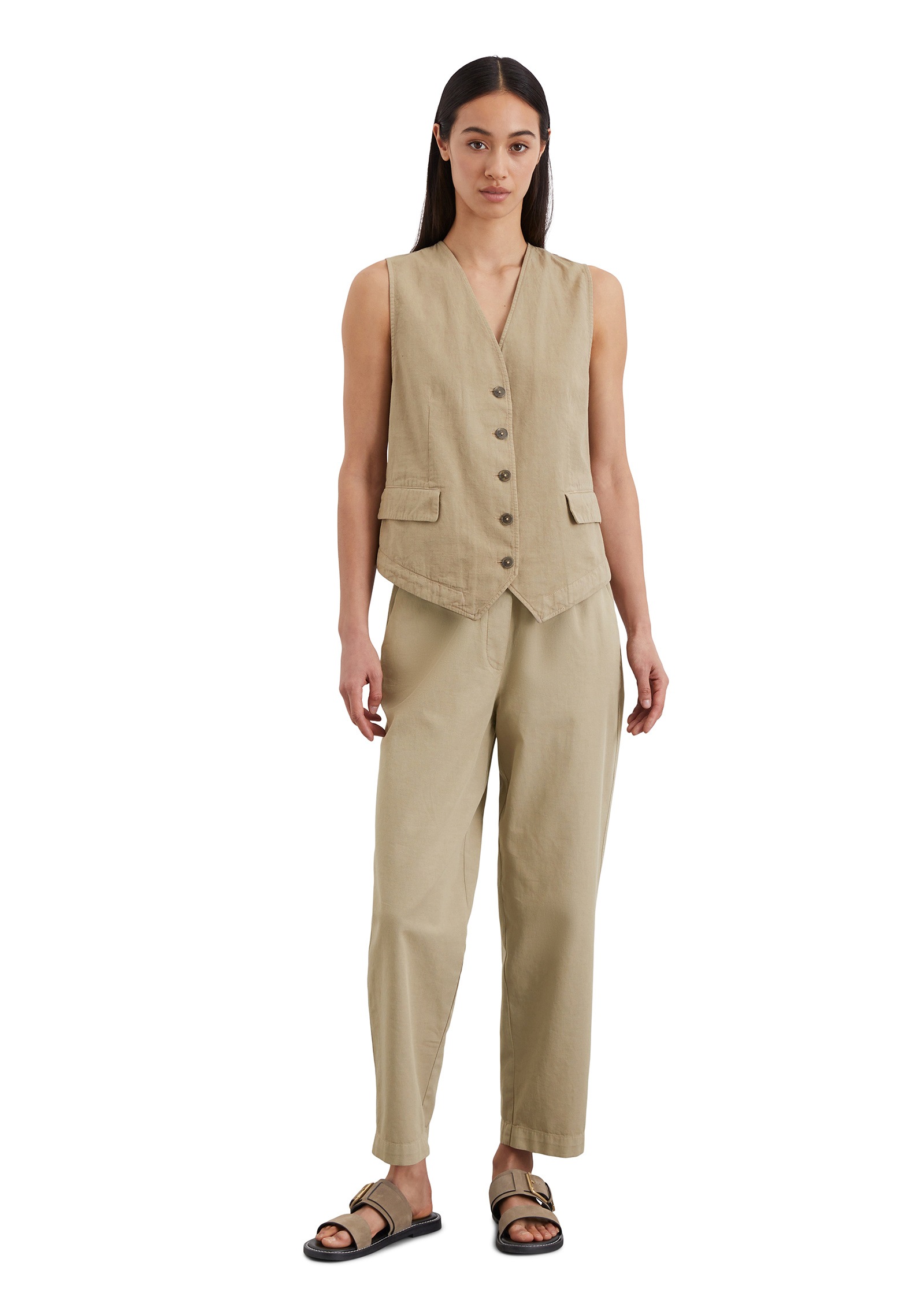 Marc O'Polo Anzugweste »aus Organic-Cotton-Leinen-Mix«