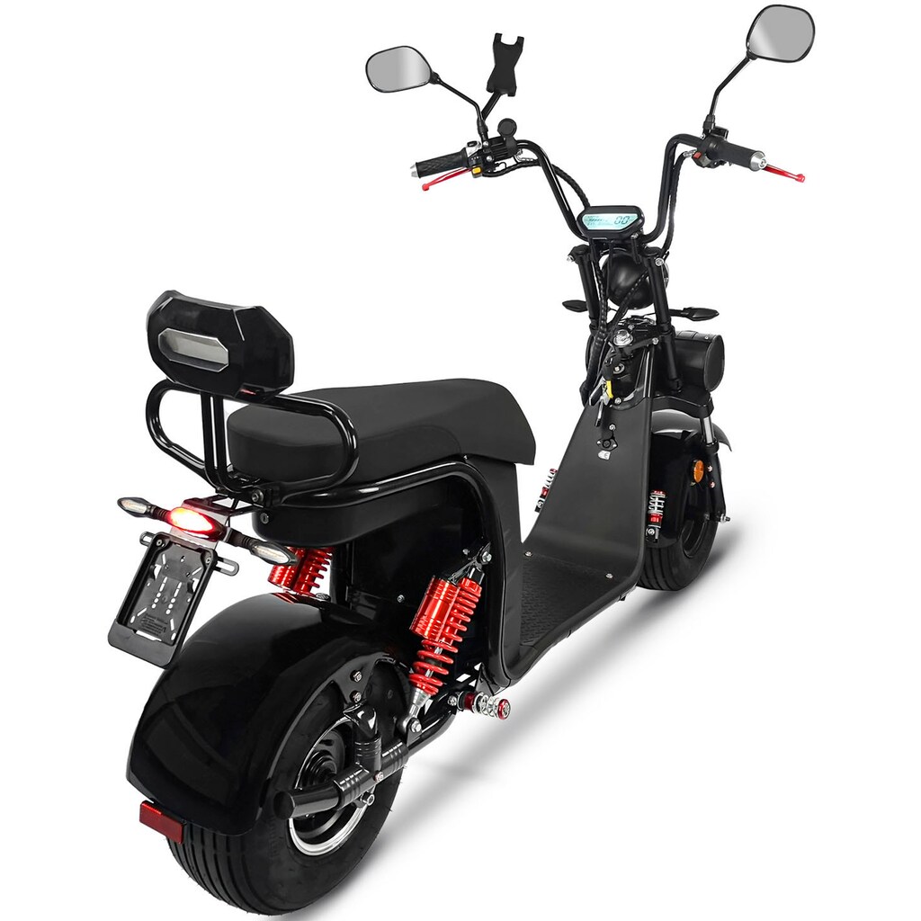 Rolektro E-Motorroller »E-Cruiser 45 Lithium, Schwarz, 2x 60V-20Ah Akku, 1500 Watt«