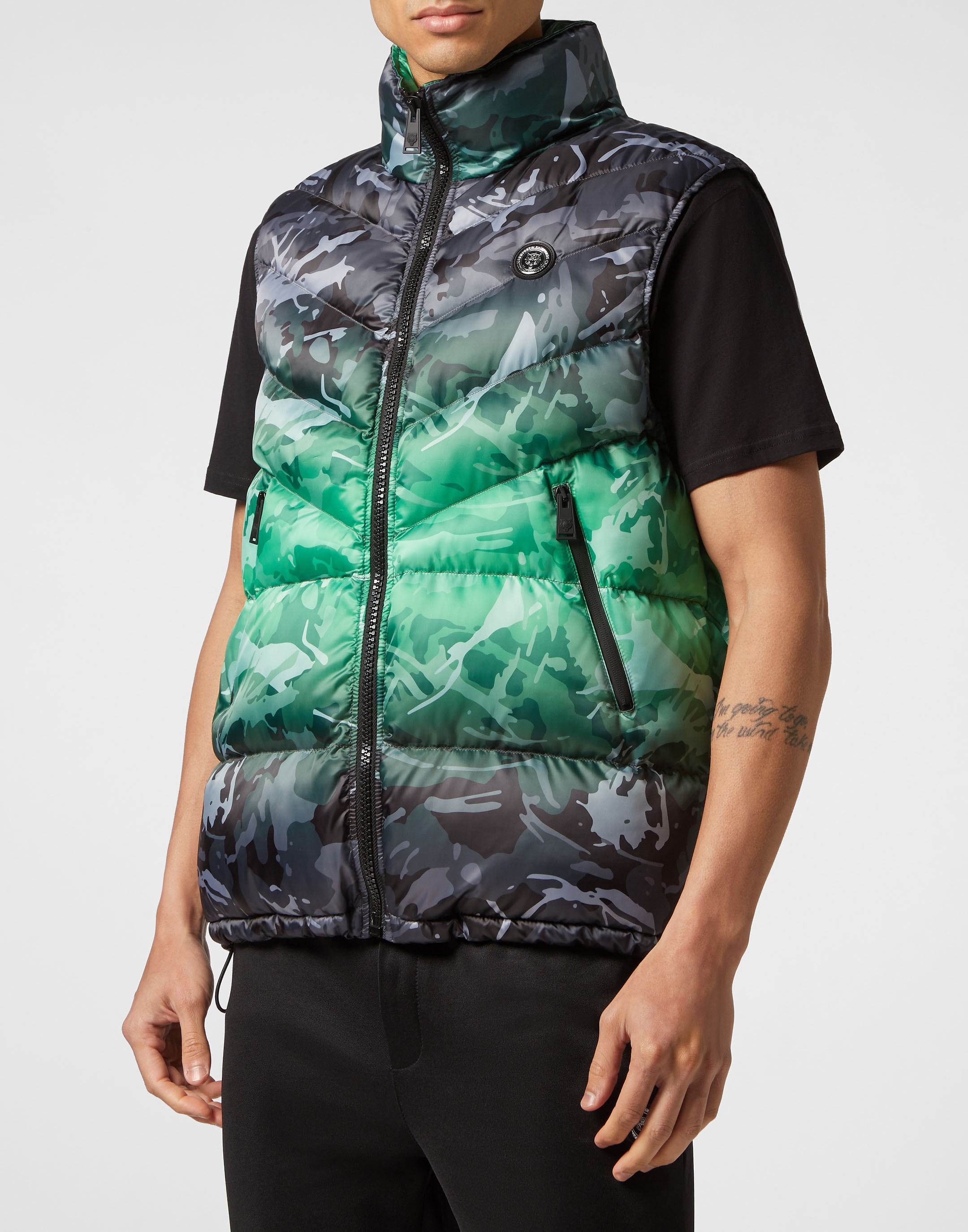 PLEIN SPORT Kurzweste "Camouflage" günstig online kaufen