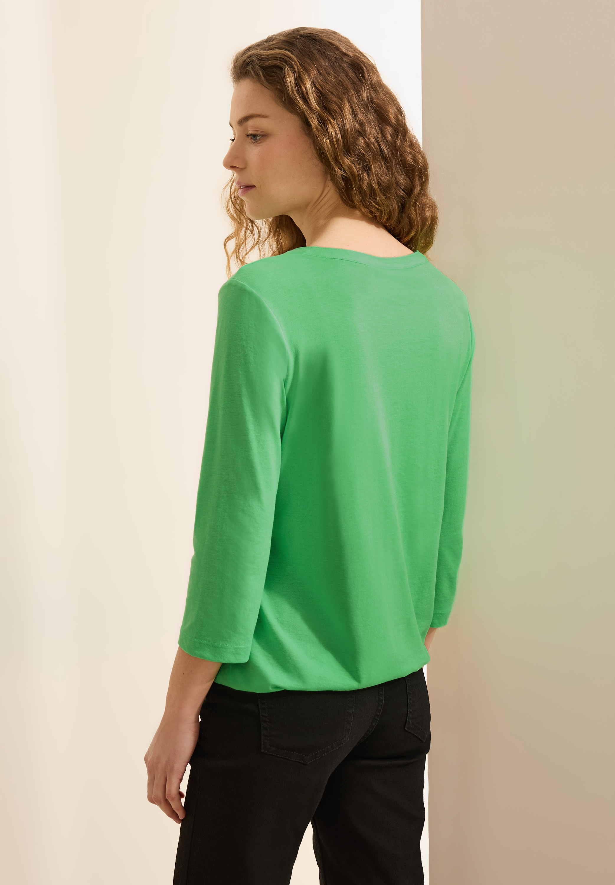 Cecil 3/4-Arm-Shirt, mit elastischem Bund
