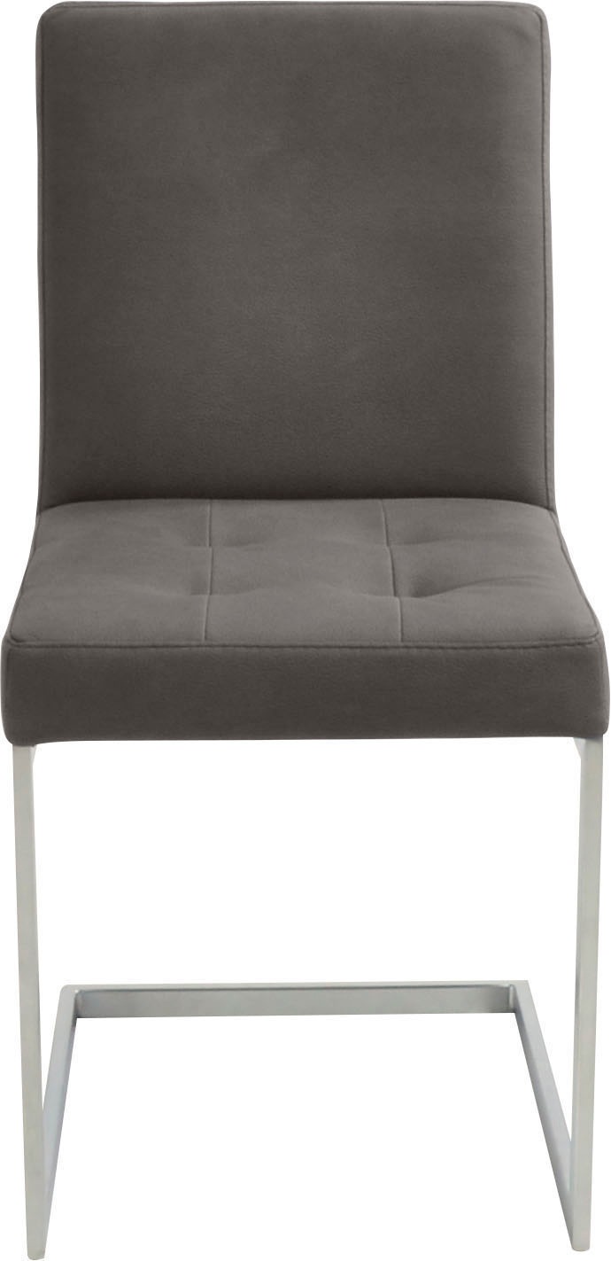 K+W Komfort & Wohnen Eckbankgruppe »Spider II« Set, 4 Stk. tlg. langer Schenkel 195cm, 2 Freischwinger, Auszugstisch in Breite 120 cm