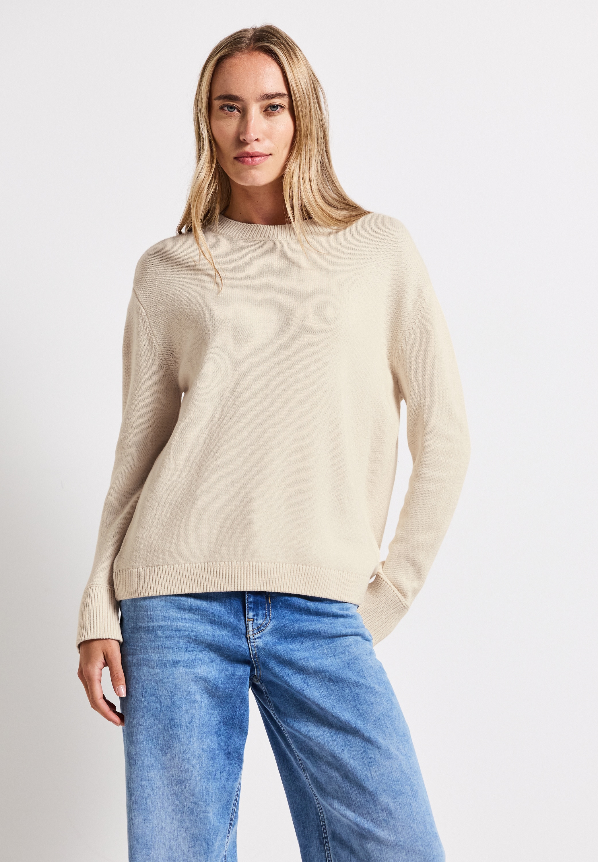 STREET ONE Strickpullover, im soften Baumwoll-Mix günstig online kaufen