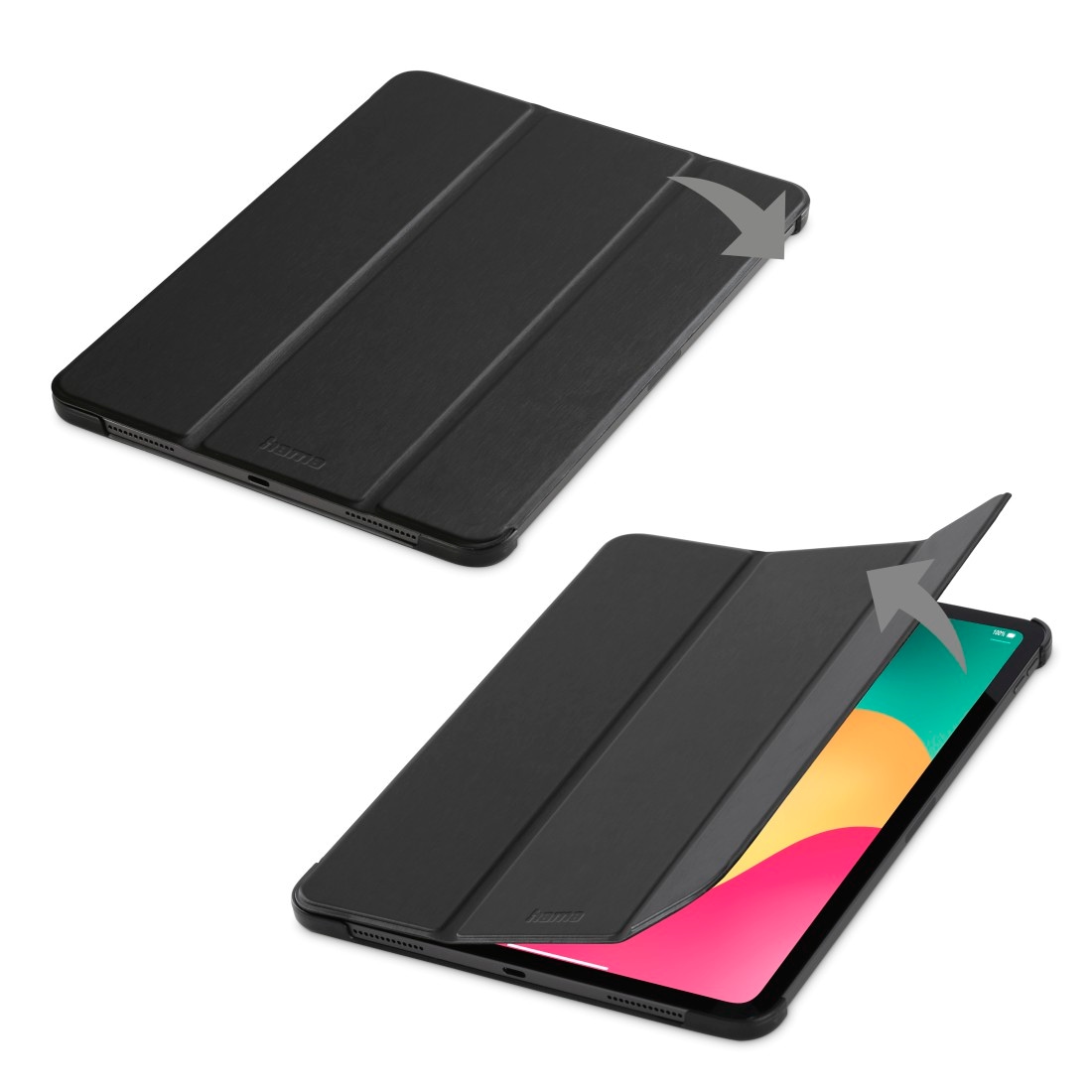 Hama Tablet-Hülle »Tablet Case für Apple iPad Pro 13" (2024), Schwarz«, robustes Material, mit Standfunktion und Magnetverschluss