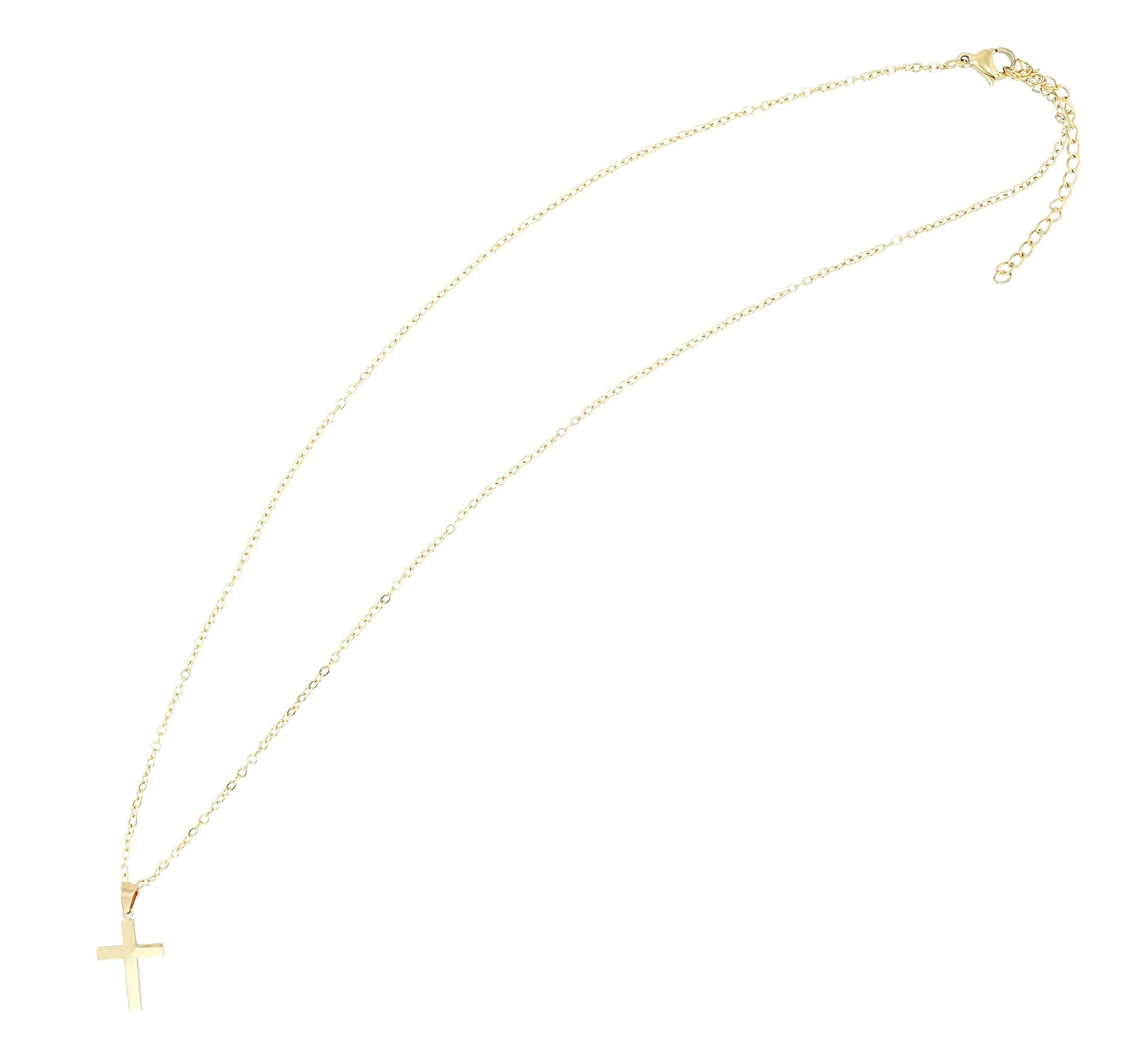 Adelia´s Kette ohne Anhänger »Unisex Halskette mit Anhänger – Kreuz aus Edelstahl« Ein Geschenk, das Freude macht