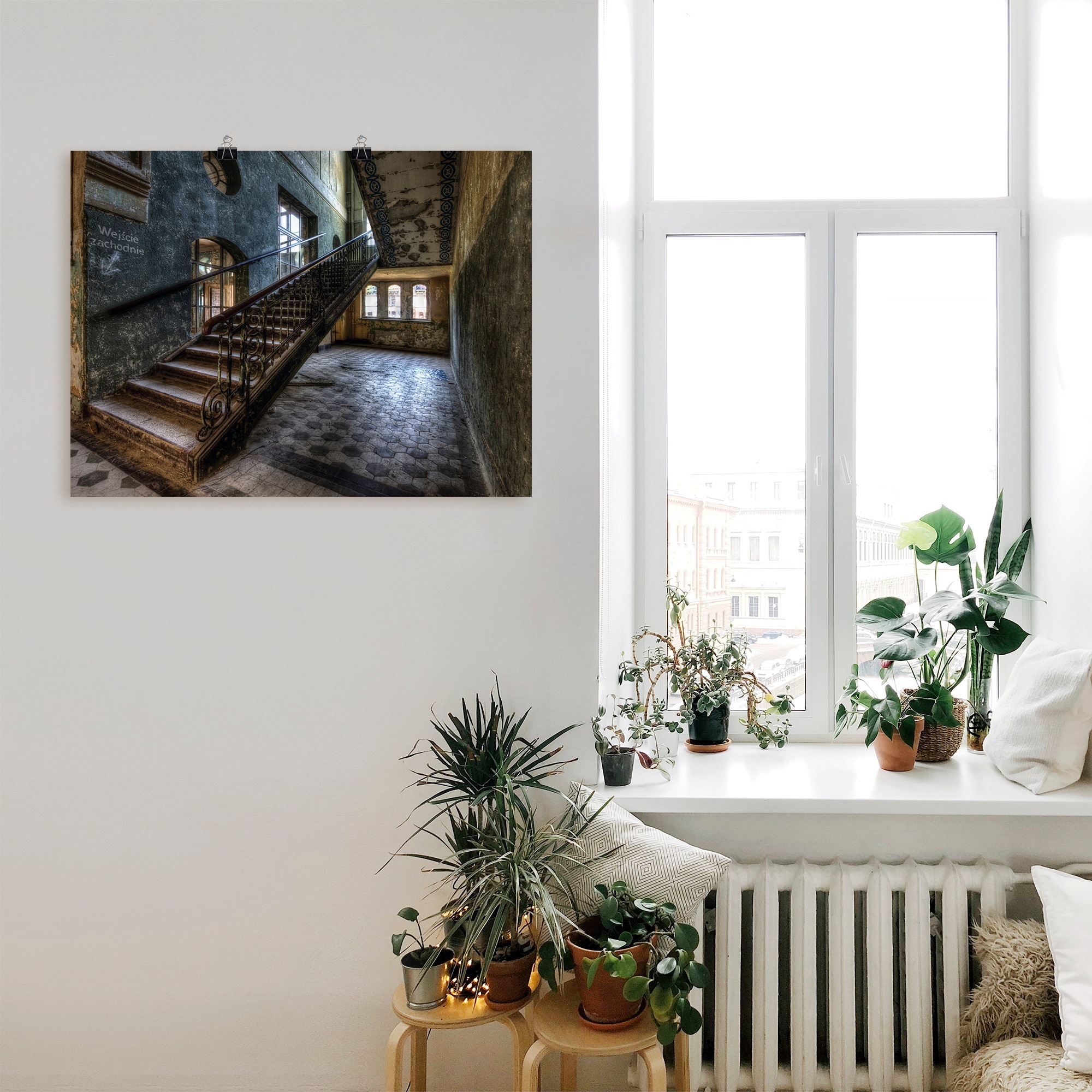 Artland Wandbild "Lost Place - Treppen" Architektonische Elemente 1 Stk. tl günstig online kaufen