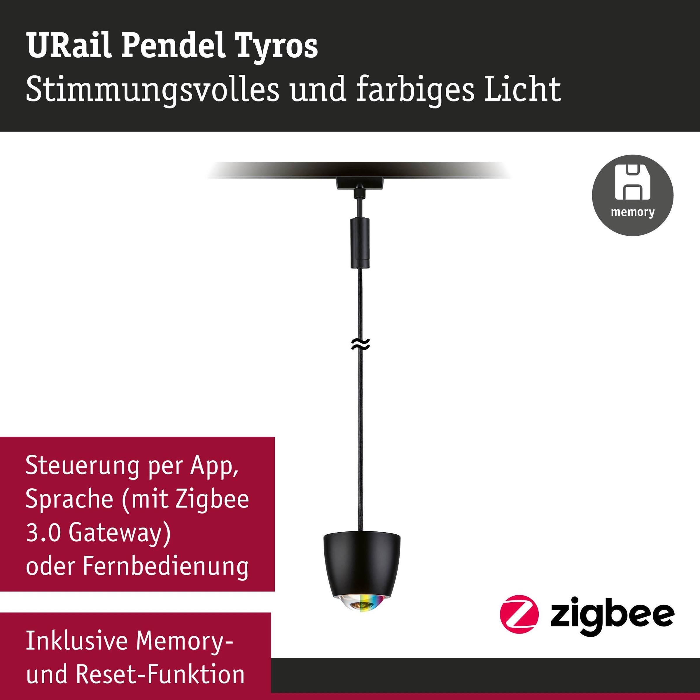 Paulmann Schienensystem-Leuchten »Tyros 200lm 4,5W RGBW+ dimmbar 230V« LED-Modul 1 Stk. Tageslichtweiß Smart Home
