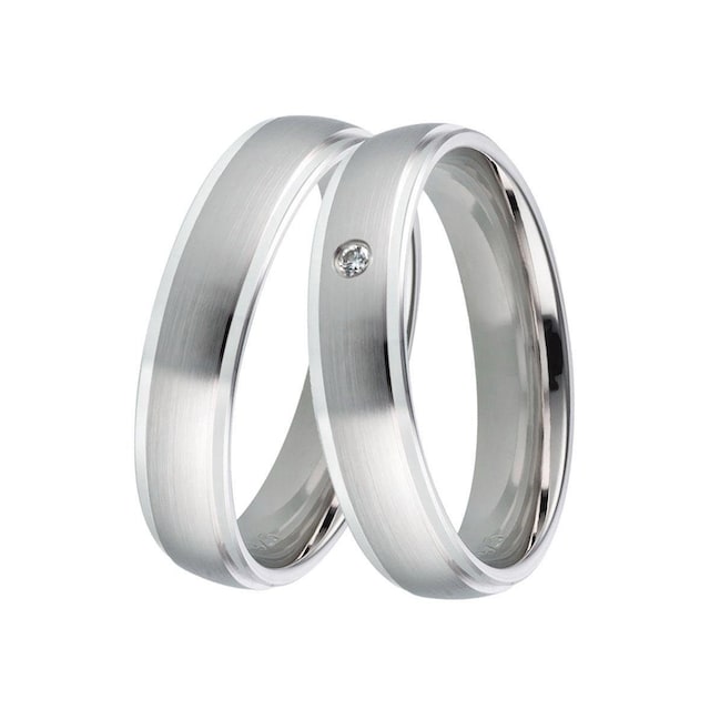 DOOSTI Trauring »Schmuck Geschenk Silber 925 Trauring Ehering Partnerring  LIEBE«, Made in Germany, mit o. ohne Brillant online kaufen | BAUR