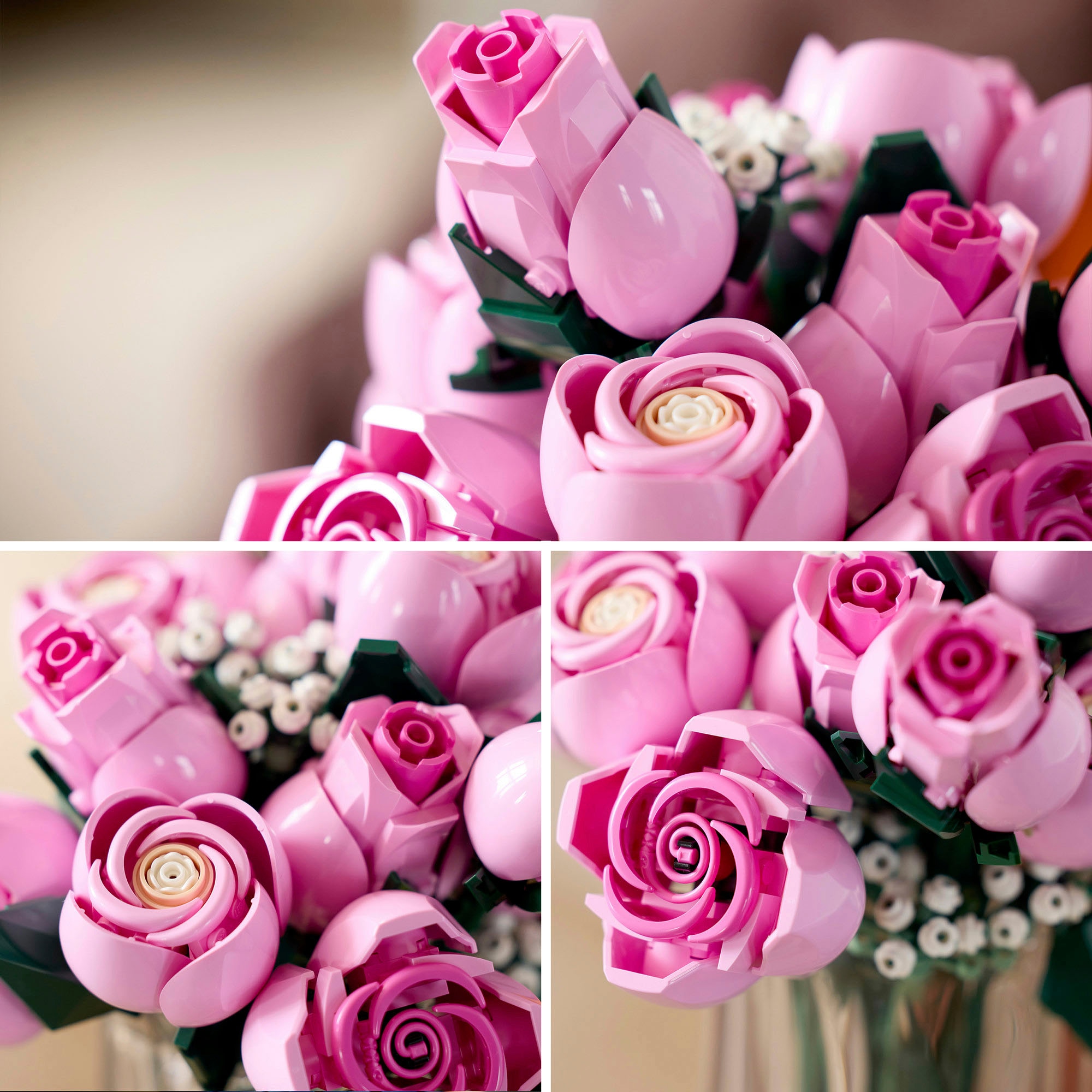 LEGO® Konstruktionsspielsteine »Rosa Rosenstrauß (10374), LEGO Botanicals« Made in Europe