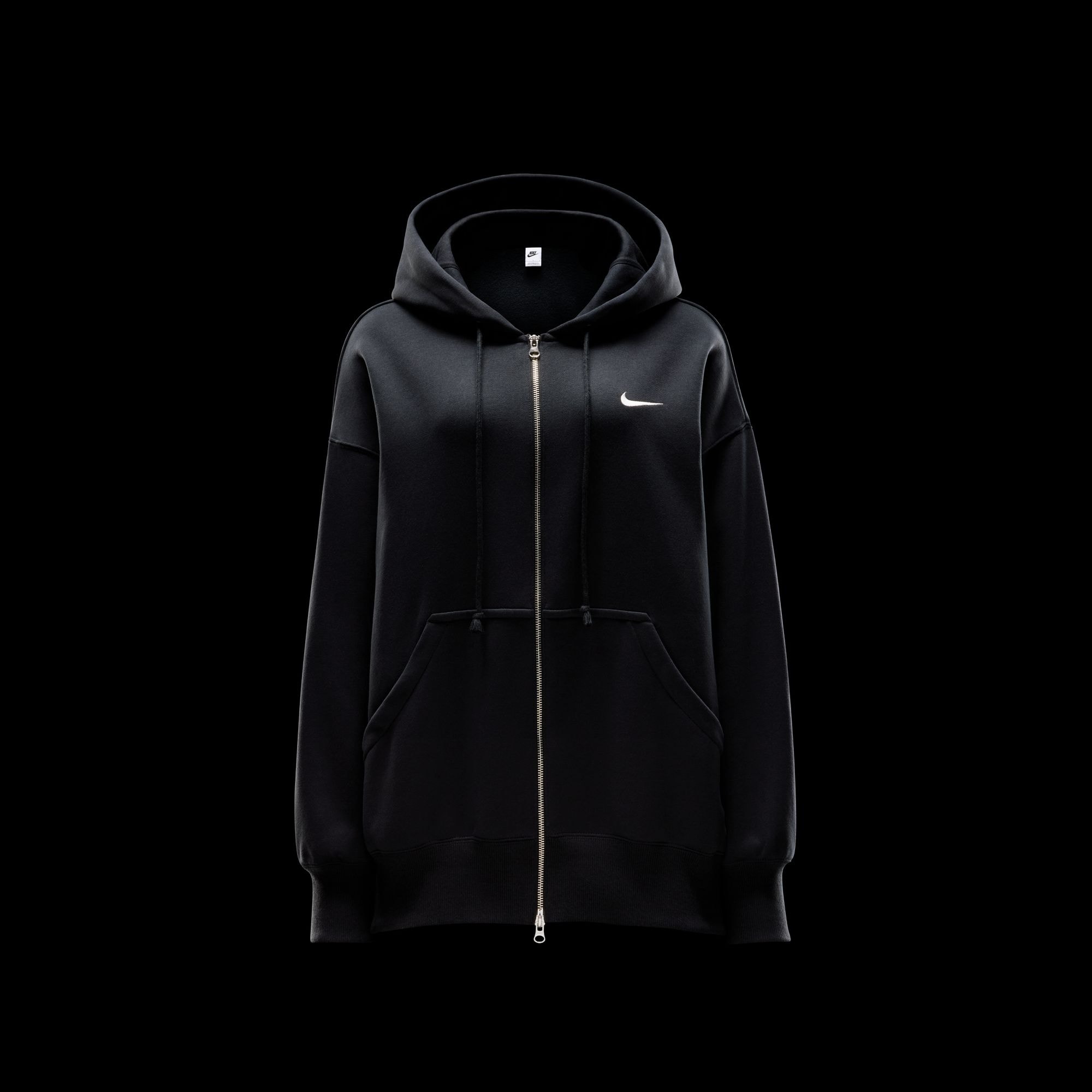 Nike Sportswear Kapuzensweatshirt »W NSW PHNX FLC FZ OS HOODIE«, Oversize-Schnitt, mit Reißverschluss, mit Kängurutasche

