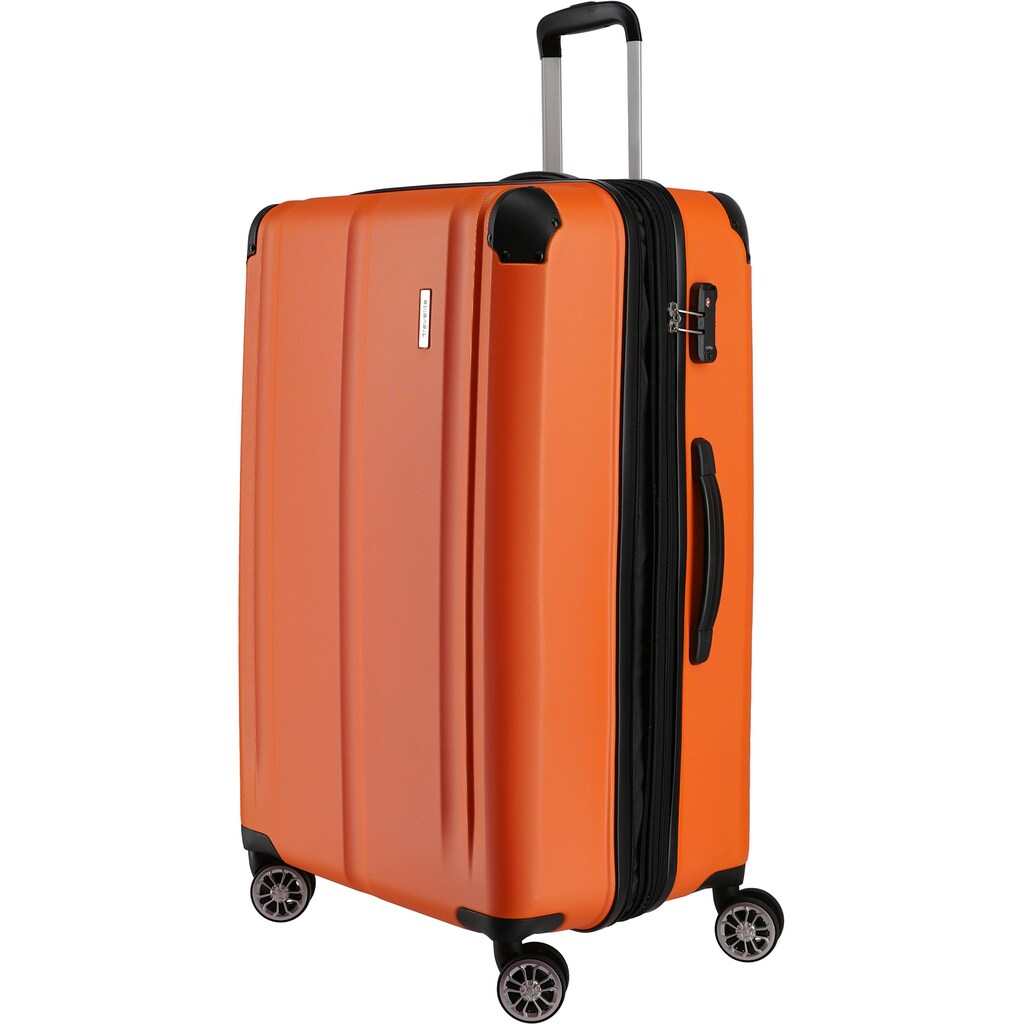 travelite Trolleyset »City, orange«, (3 tlg.)