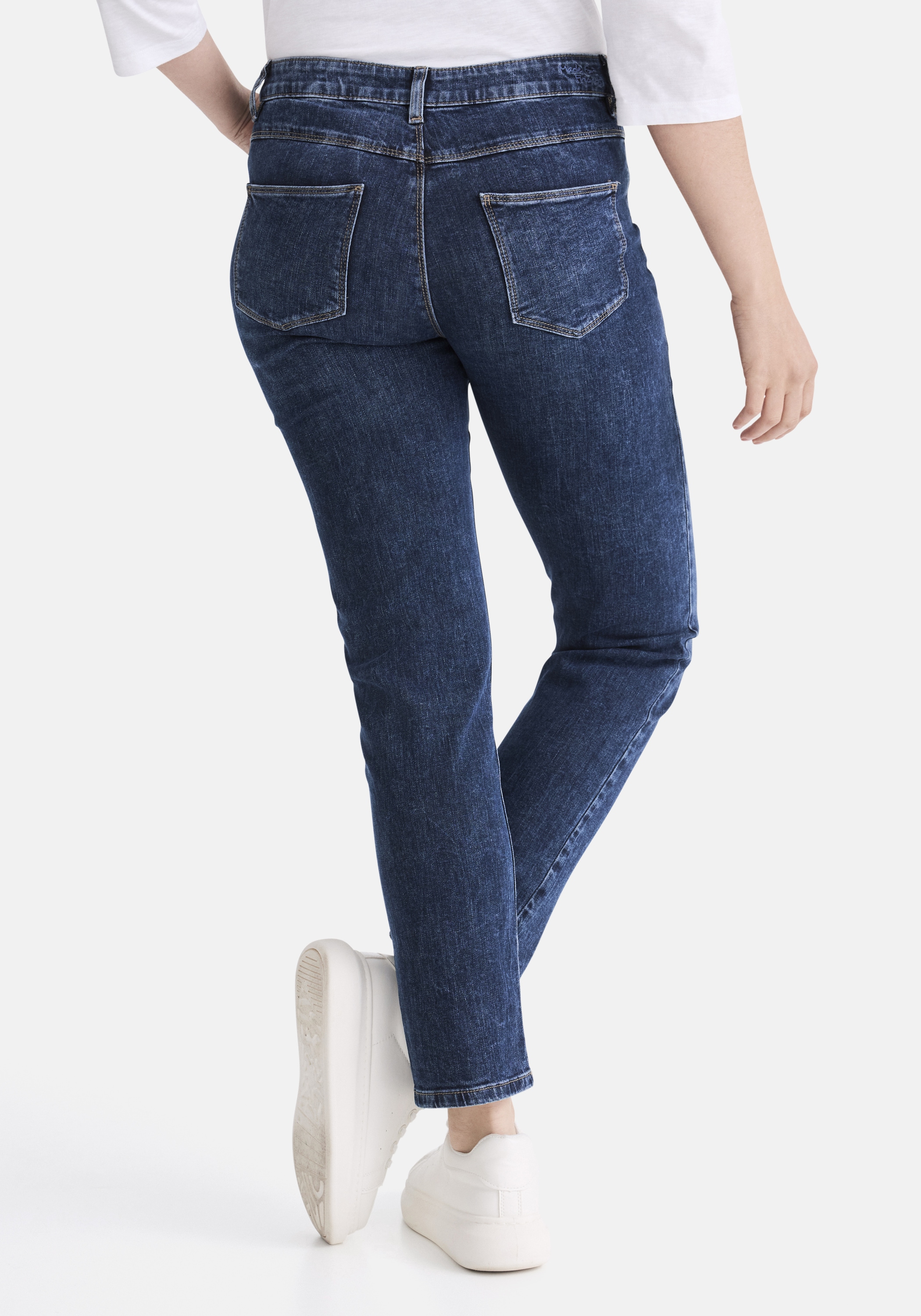 STOOKER WOMEN 5-Pocket-Jeans »Zermatt Denim Indigo Straight Fit«, Straight Fit Casual Clean Wash Denim Jeans für Damen