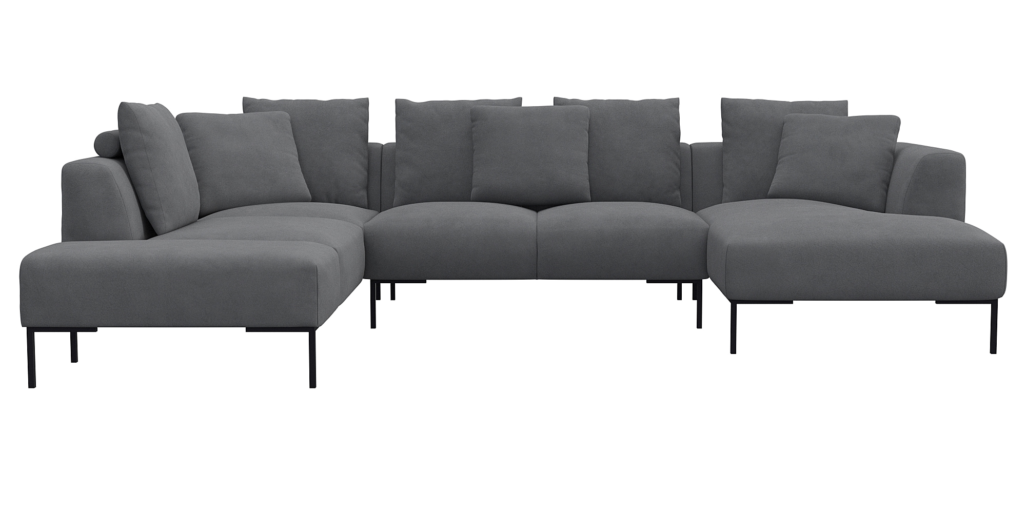 FLEXLUX Ecksofa "Sava U-Form, bequem und komfortabel durch den hochwertigen günstig online kaufen