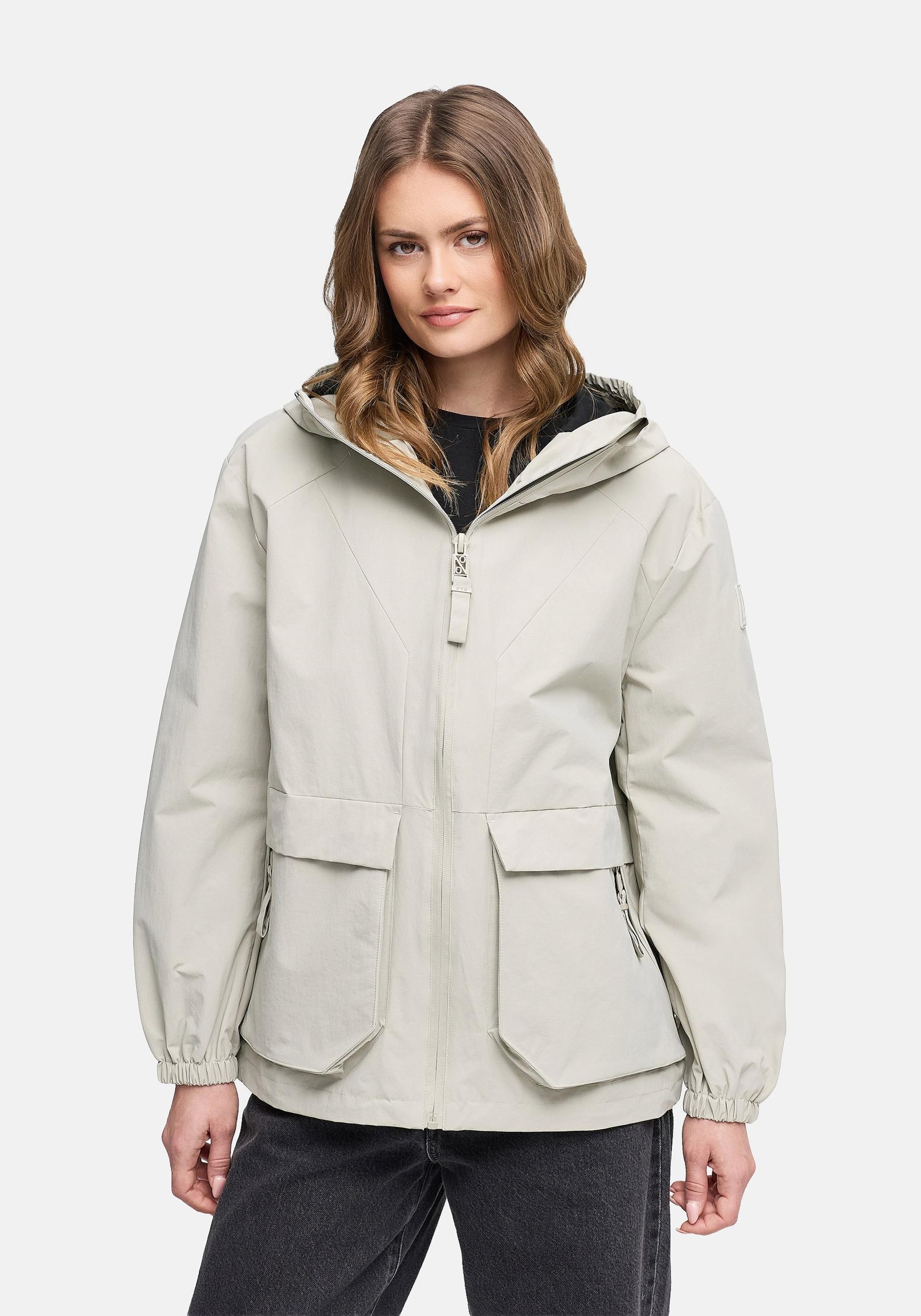 Navahoo Outdoorjacke "Donnerwetter 14" mit Kapuze Wasserdichte Übergangsjacke mit Kapuze