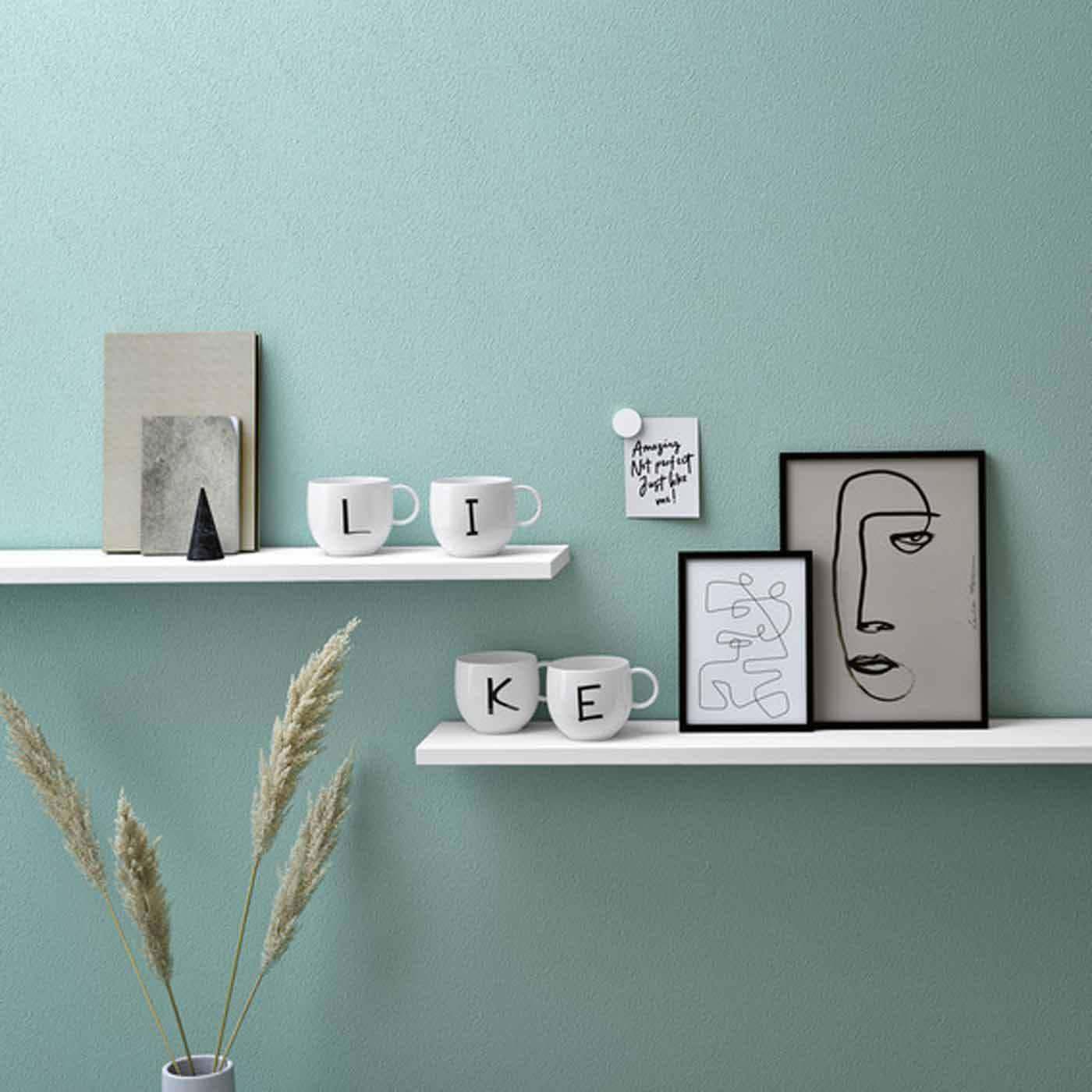 Villeroy & Boch Becher »Kaffeebecher Letters 330 ml weiß«