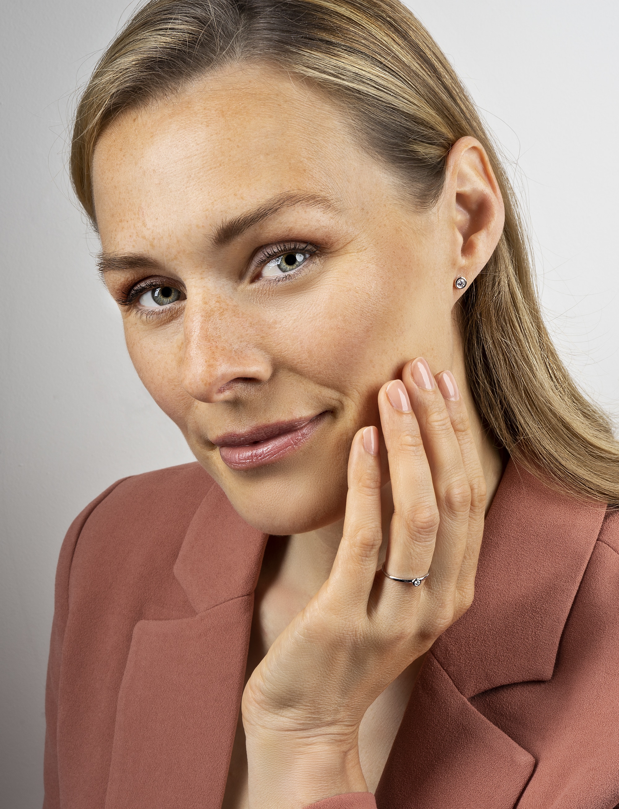 ONE ELEMENT Paar Ohrhänger »0.42 ct Diamant Brillant Ohrringe Ohrstecker«, aus 585 Weißgold – für Damen – elegant, modern & vielseitig kombinierbar