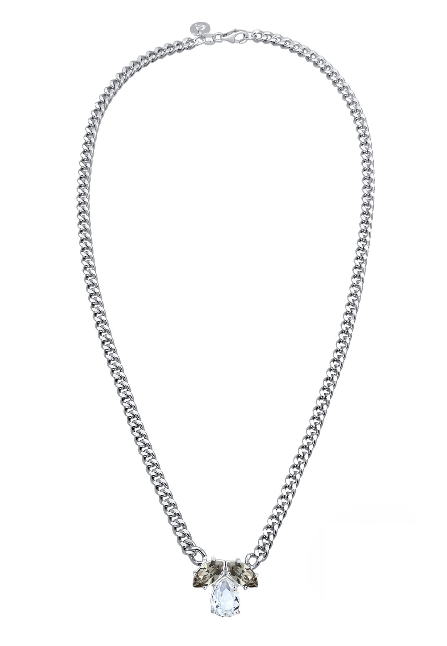 Elli Premium Collierkettchen »Collier Tropfen Kristalle 925 Silber«