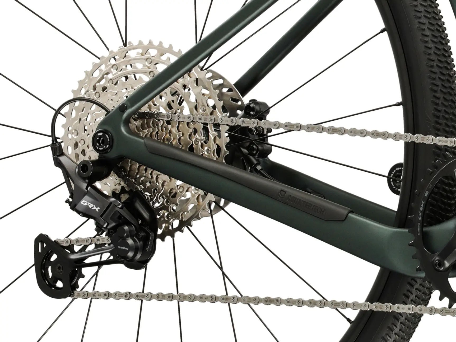 Kross Gravelbike »KROSS Gravelbike Carbon Esker ADV 1.0 28" grün 12 Gänge 2026« 12 Gang Shimano GRX RX822 Schaltwerk Kettenschaltung Rahmen aus Carbon