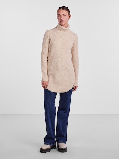 pieces Rollkragenpullover »PCELLEN LS LONG KNIT NOOS BC«