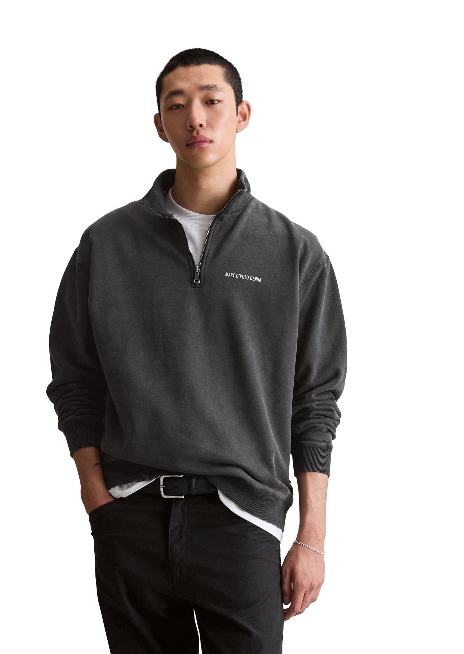 Marc OPolo DENIM Sweatshirt "aus soft touch Bio-Baumwoll-Sweat" günstig online kaufen