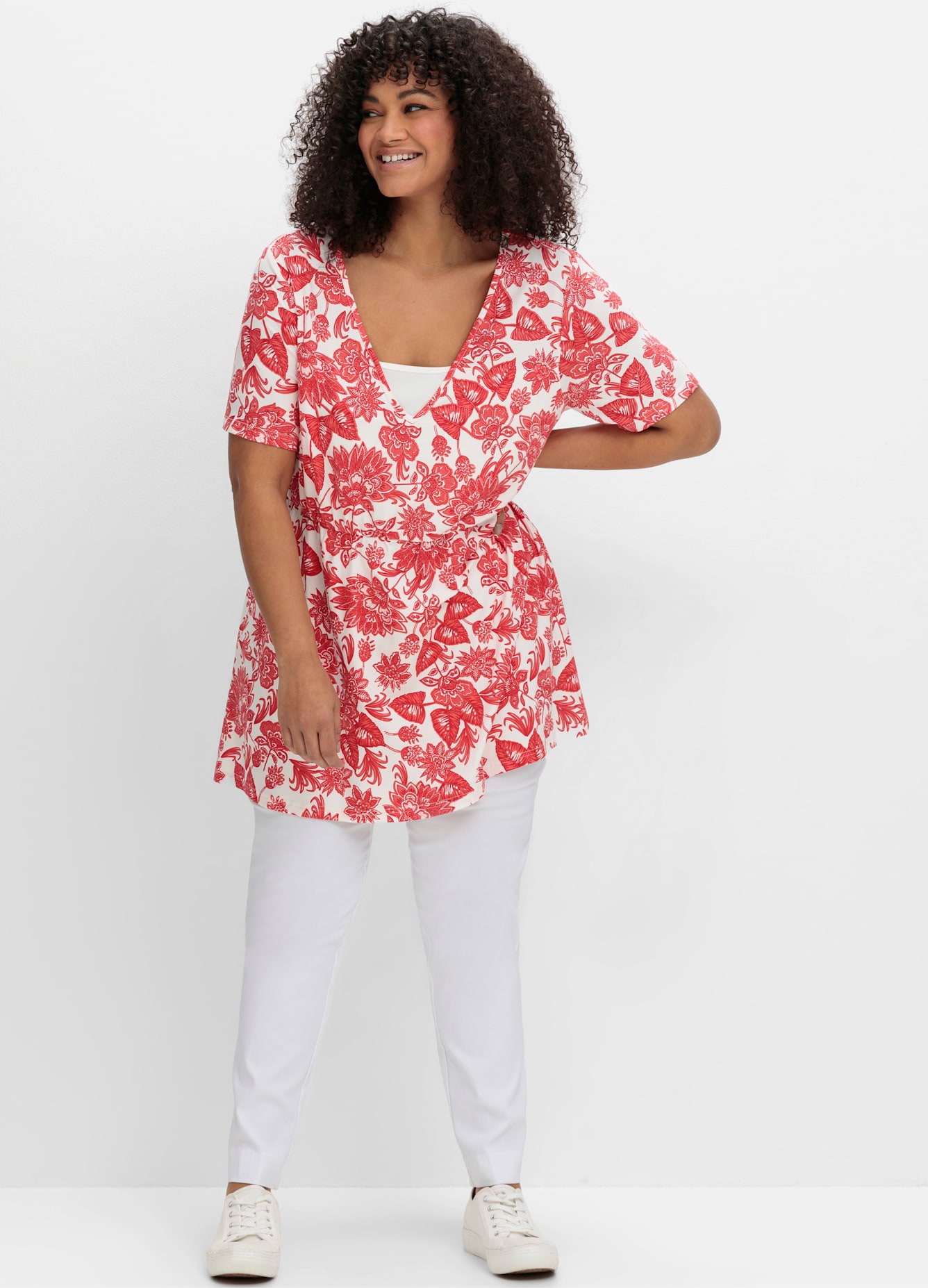 sheego by Joe Browns Longshirt "Longshirt" 1 Stk. tlg. günstig online kaufen