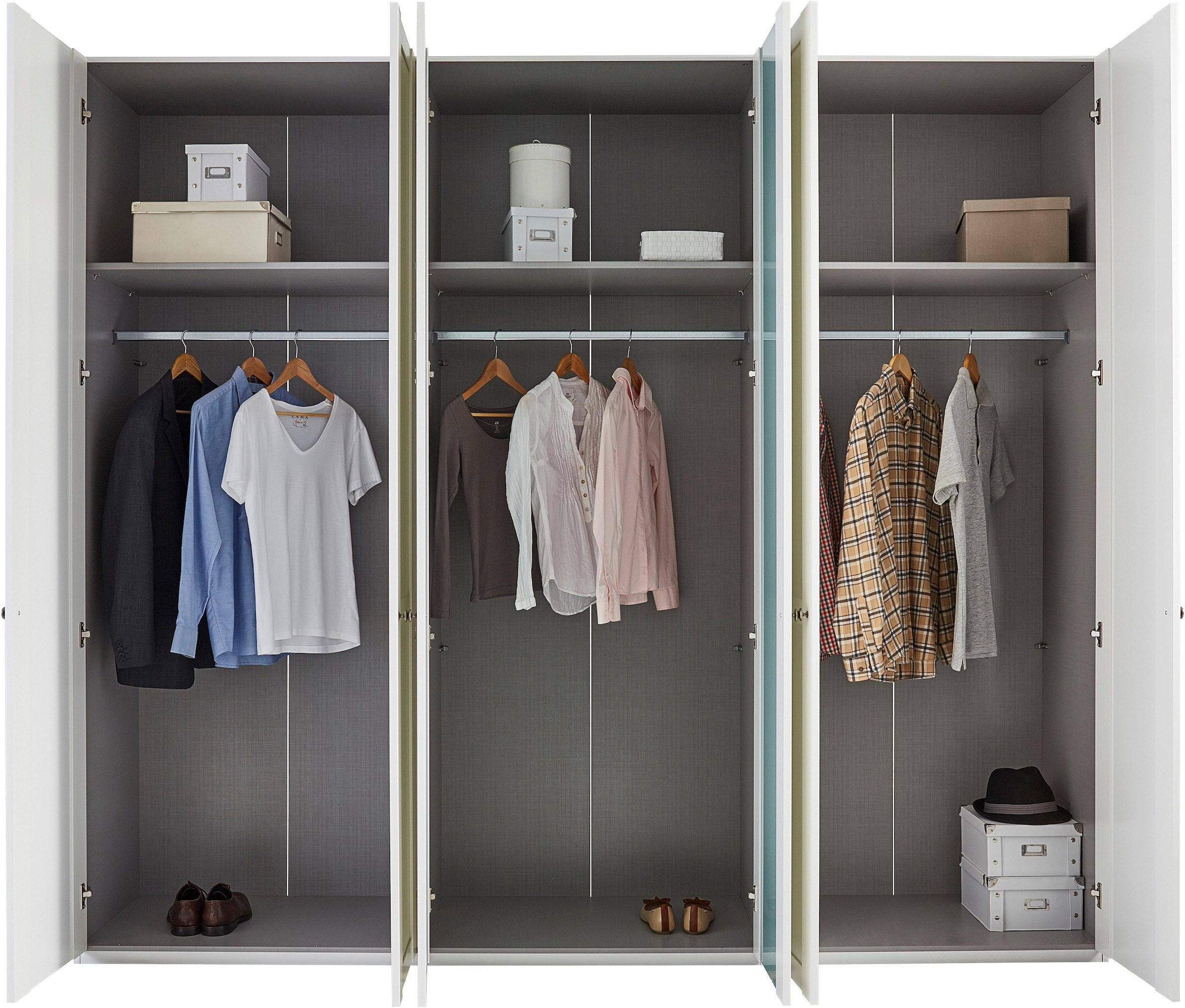 Wimex Kleiderschrank »New York mit Spiegeltüren«, in 5 Breiten und 2 Höhen